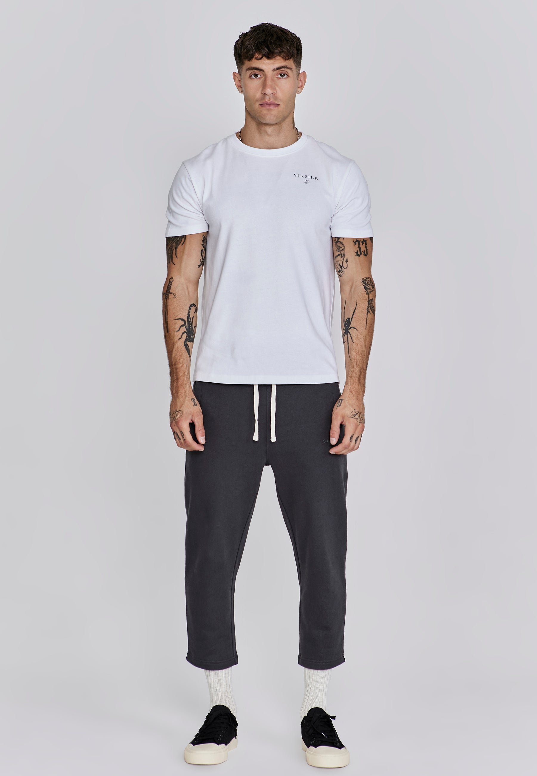 Relaxed Fit T-Shirt in White T-Shirts SikSilk