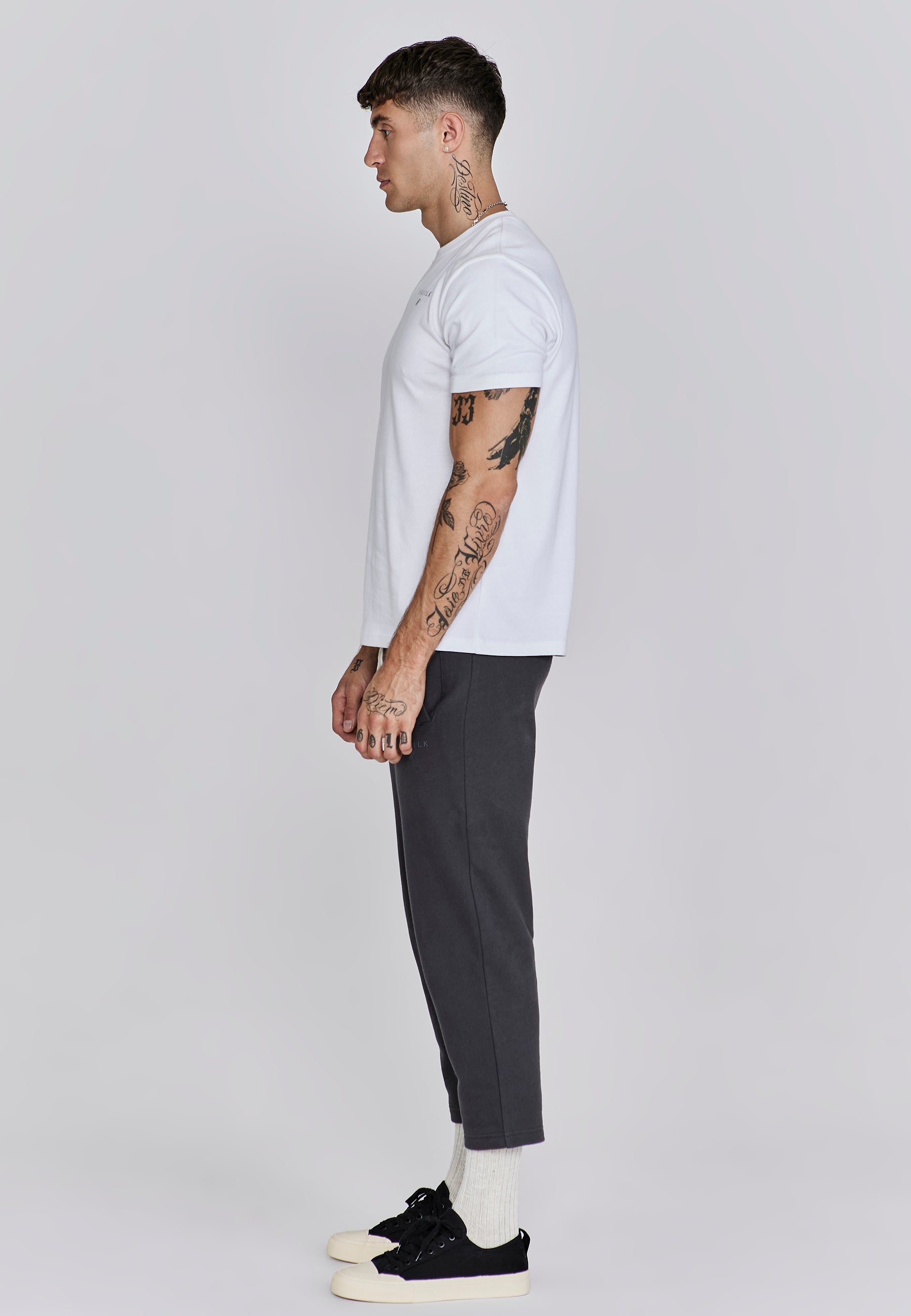 Relaxed Fit T-Shirt in White T-Shirts SikSilk
