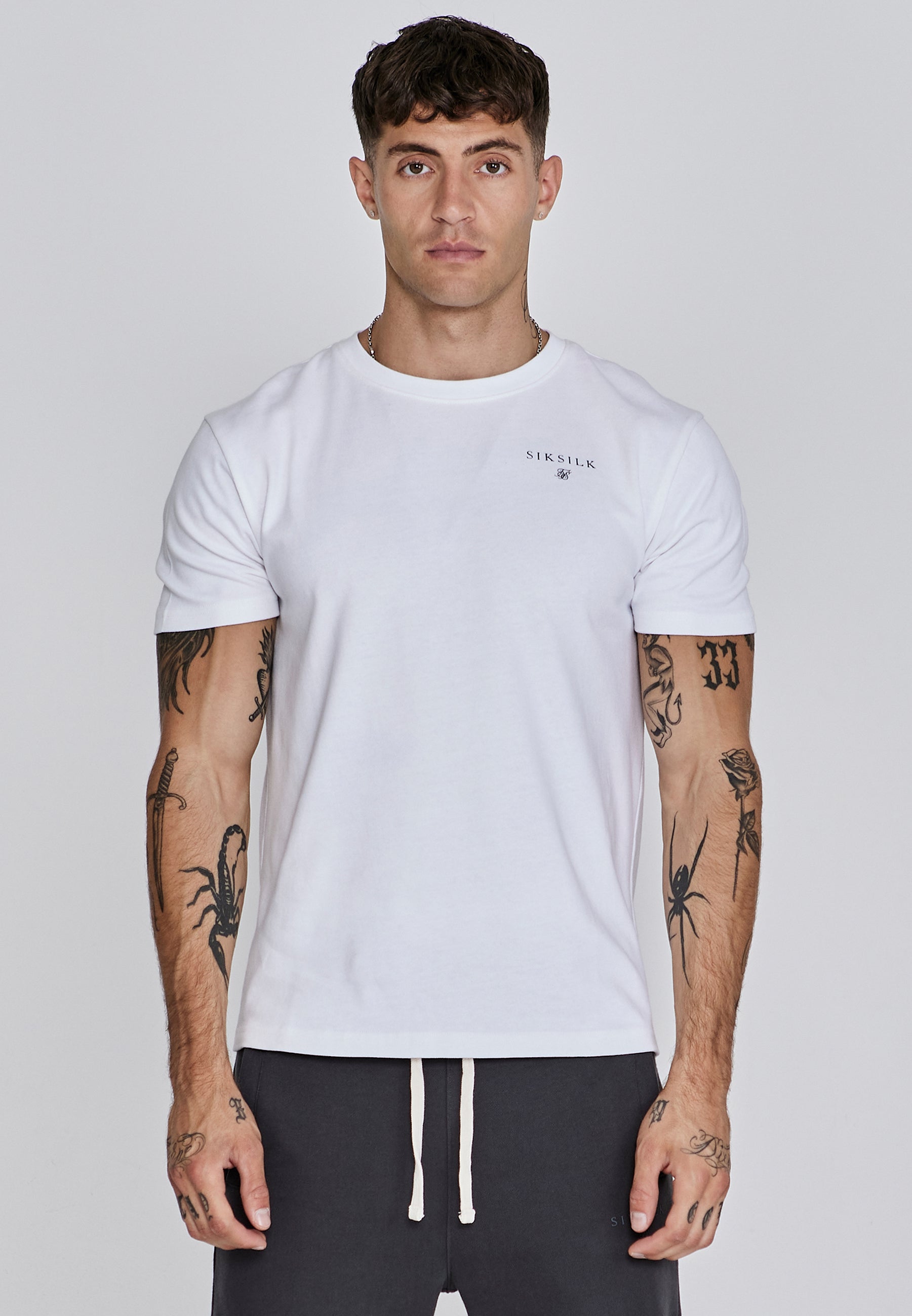 Relaxed Fit T-Shirt in White T-Shirts SikSilk