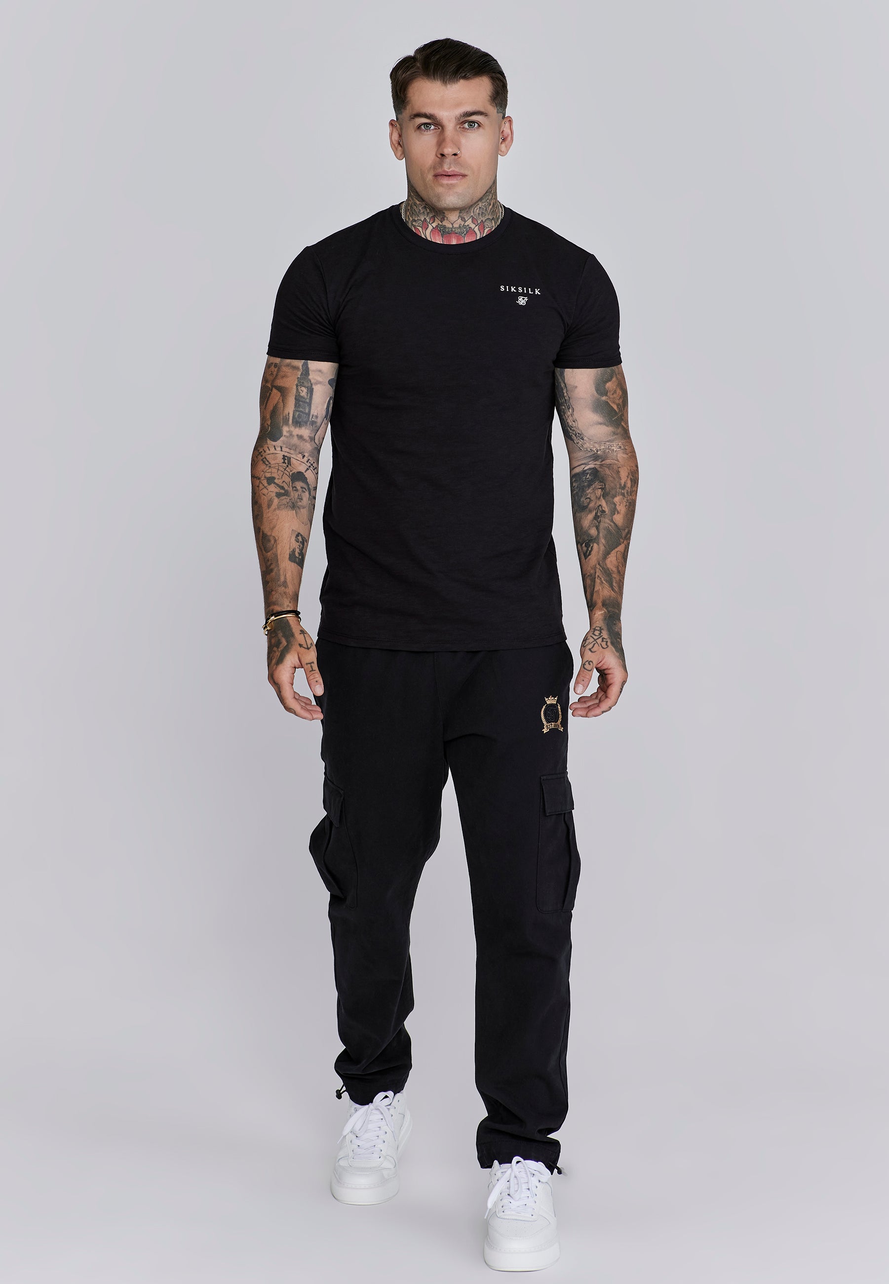 Relaxed Fit T-Shirt in Black T-Shirts SikSilk