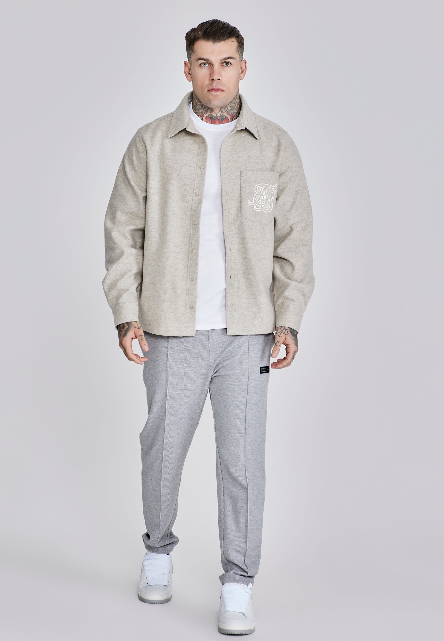 Overshirt in beige Shirts SikSilk