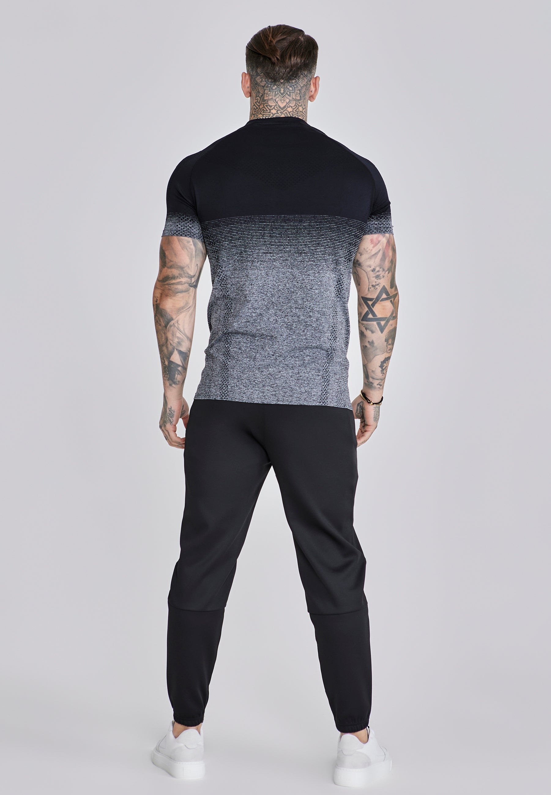 Tapered Joggers in Black Pants SikSilk