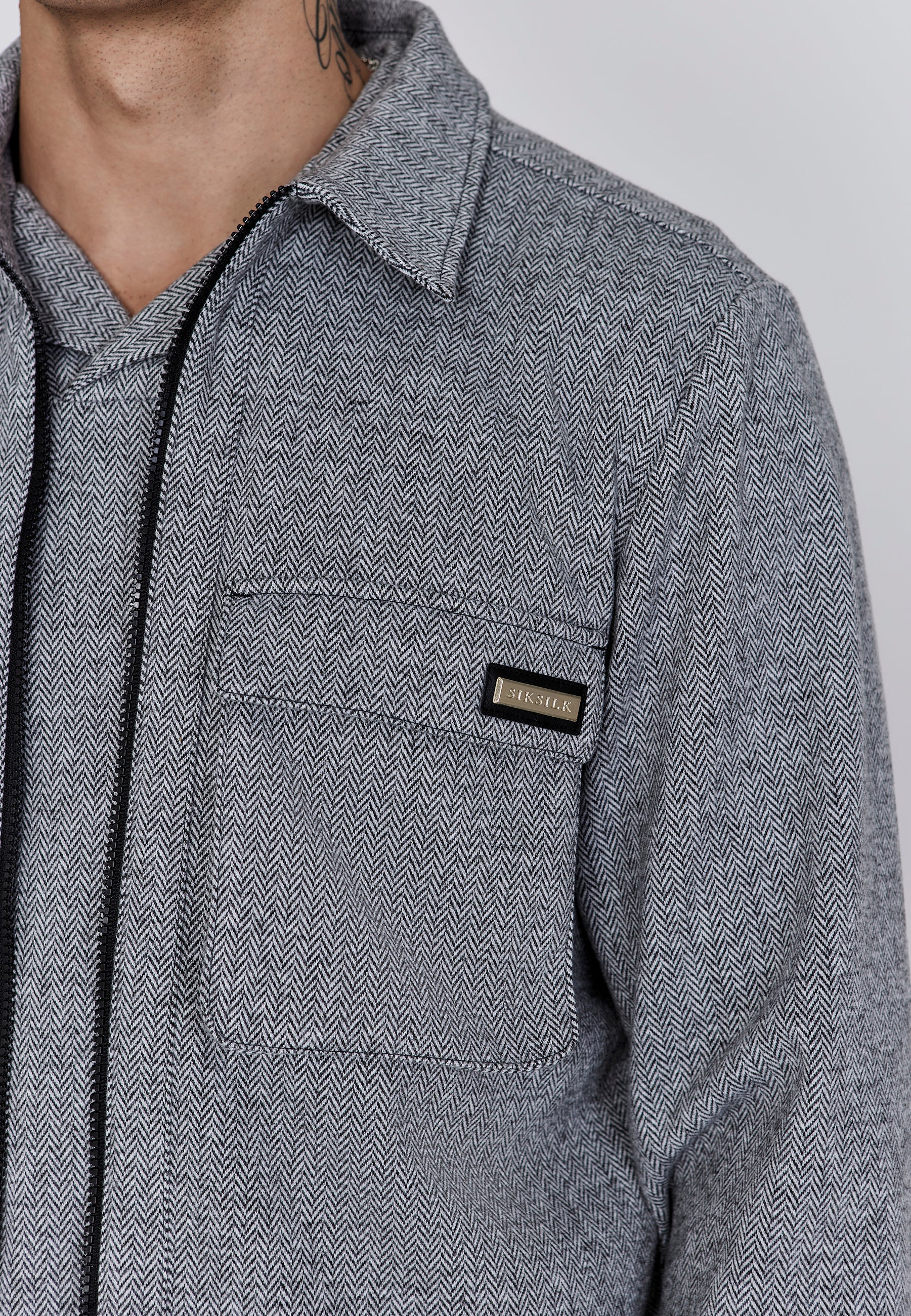 Smart Overshirt in Grey Shirts SikSilk