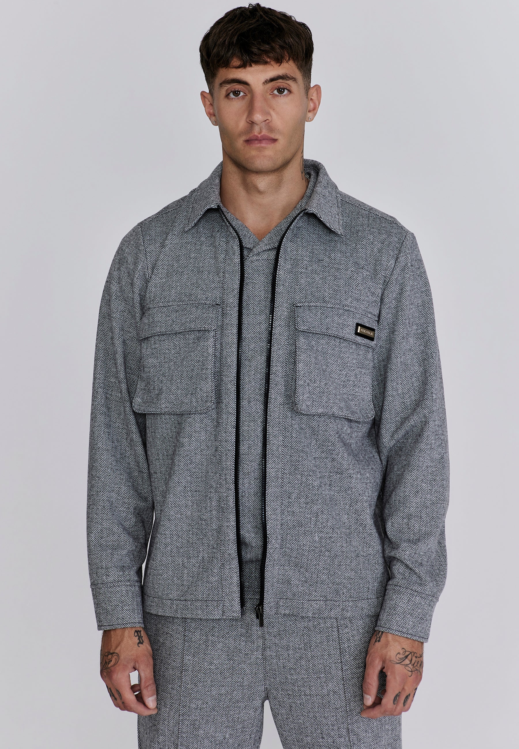 Smart Overshirt in Grey Shirts SikSilk