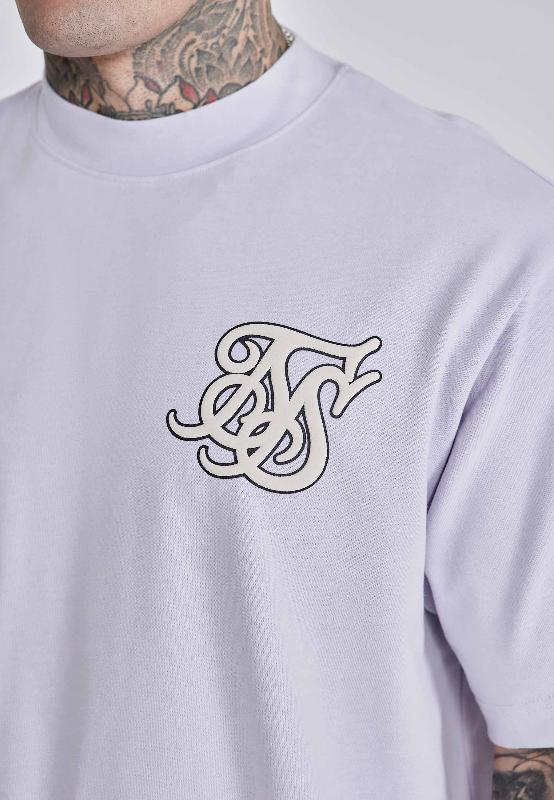 Oversized T-shirt in Lilac T-shirts SikSilk