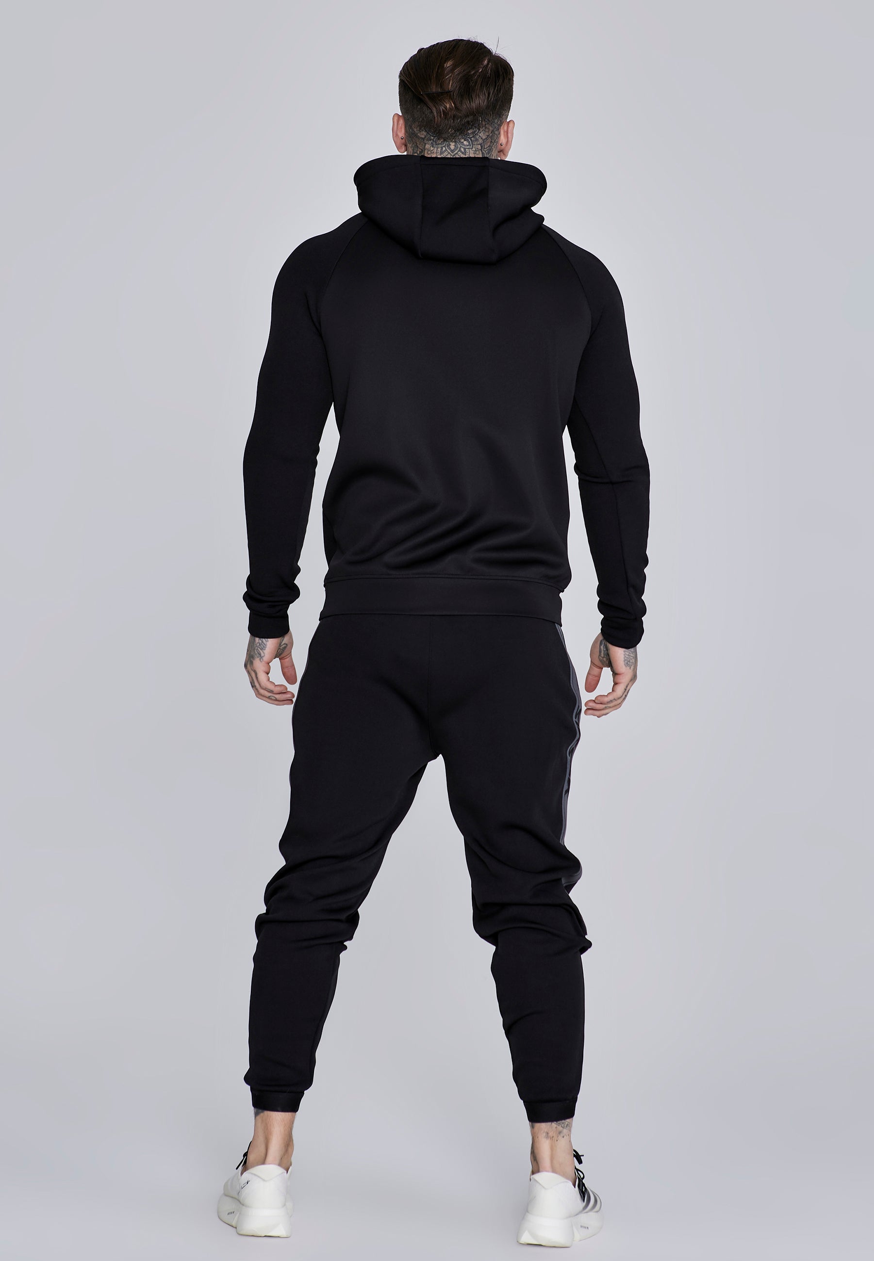 Muscle Fit Hoodie in Black Hoodie SikSilk