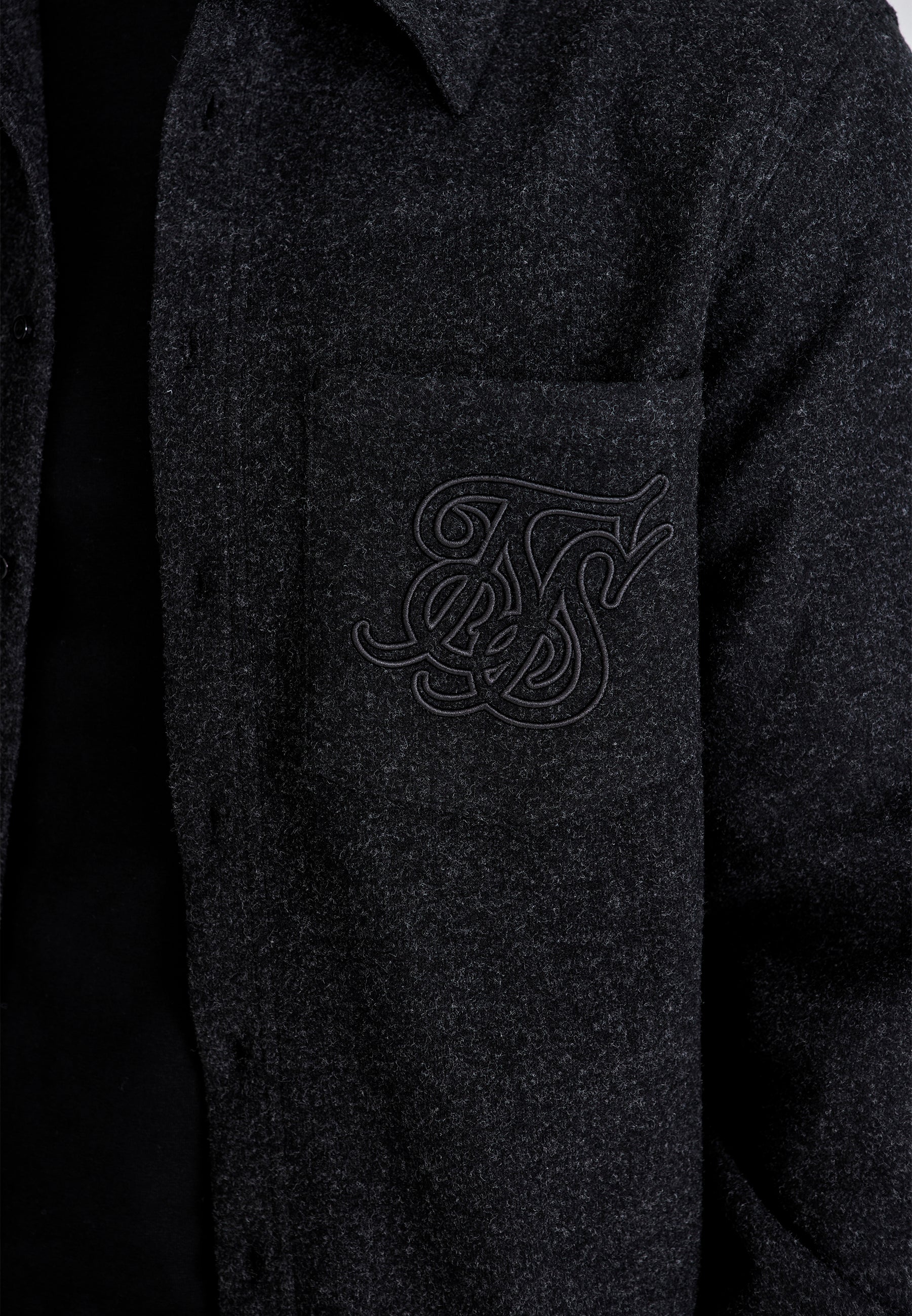 Overshirt in Dark Grey Shirts SikSilk