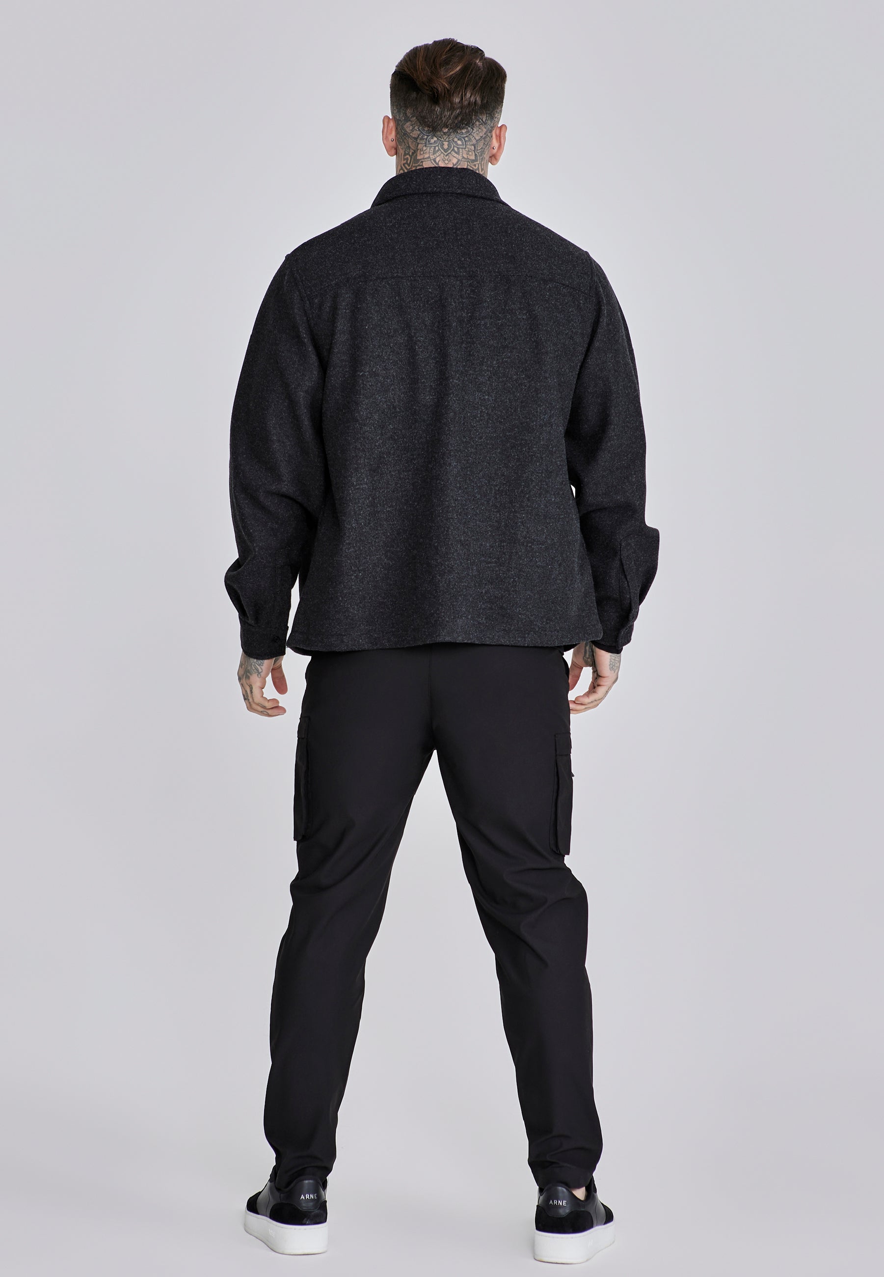 Overshirt in Dark Grey Shirts SikSilk