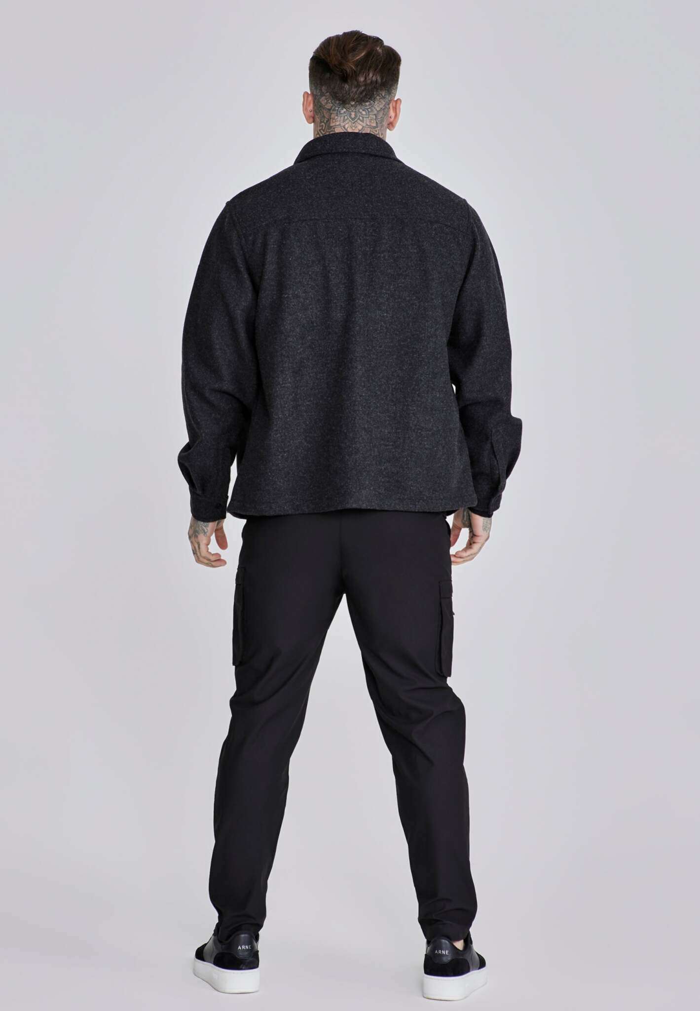 Overshirt in Dark Grey Shirts SikSilk