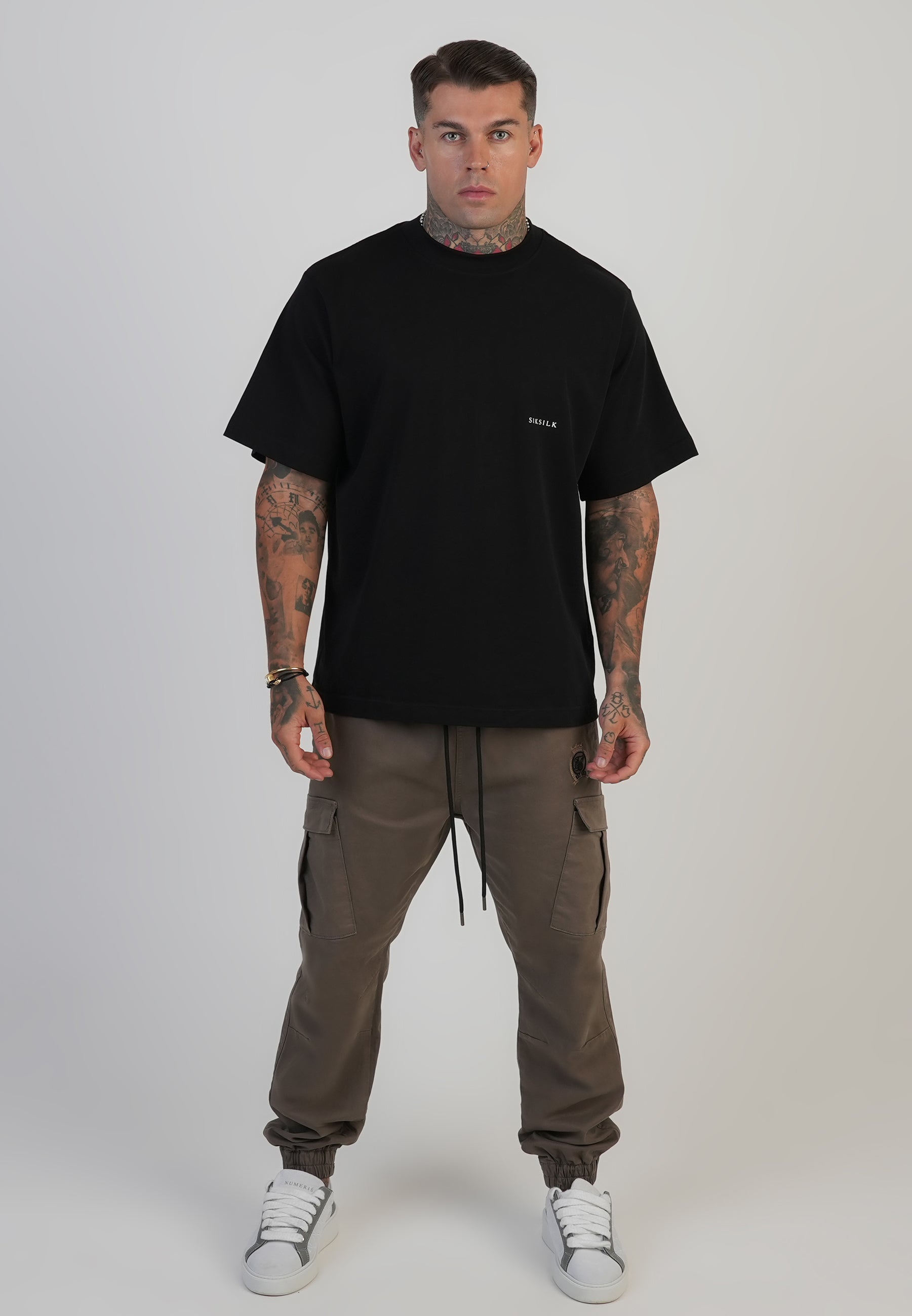 Slim Fit Cargos in Brown Pants SikSilk