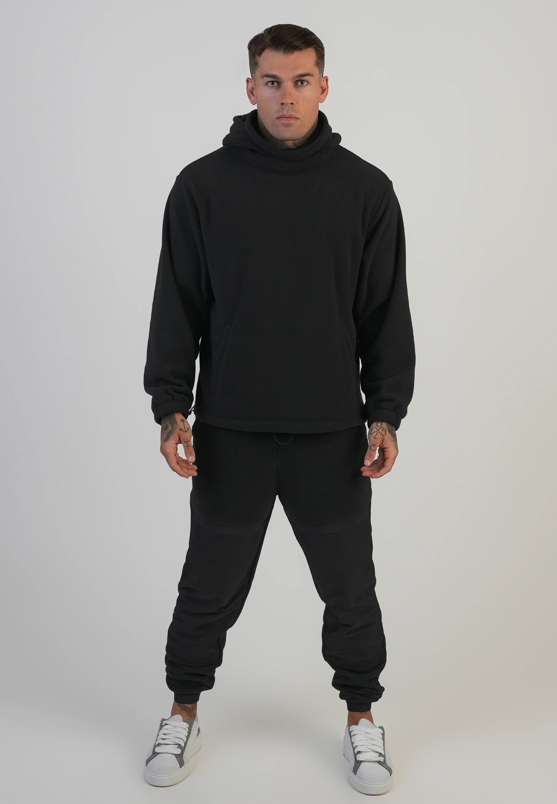 Polar Fleece Joggers in Black
