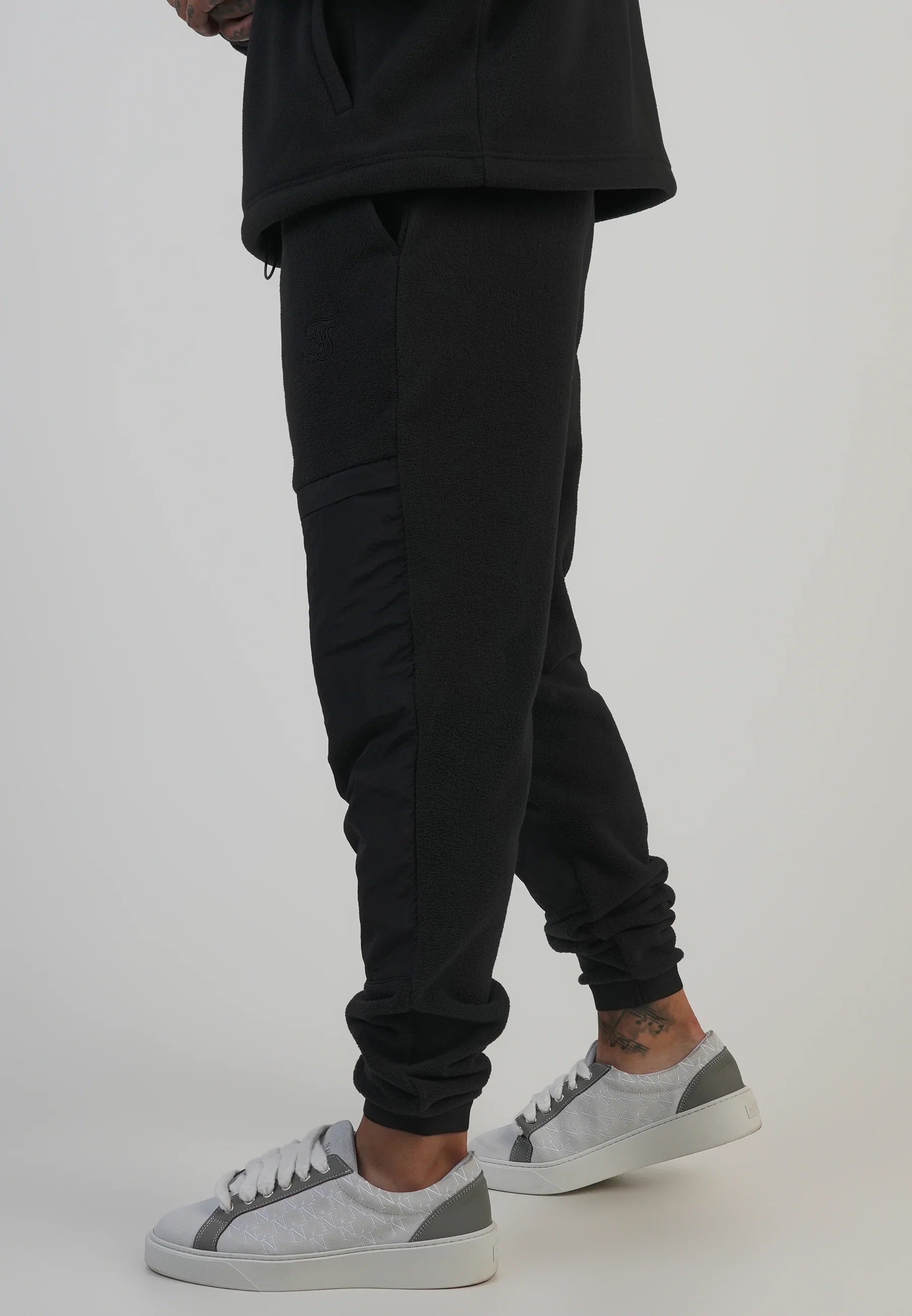 Polar Fleece Joggers in Black