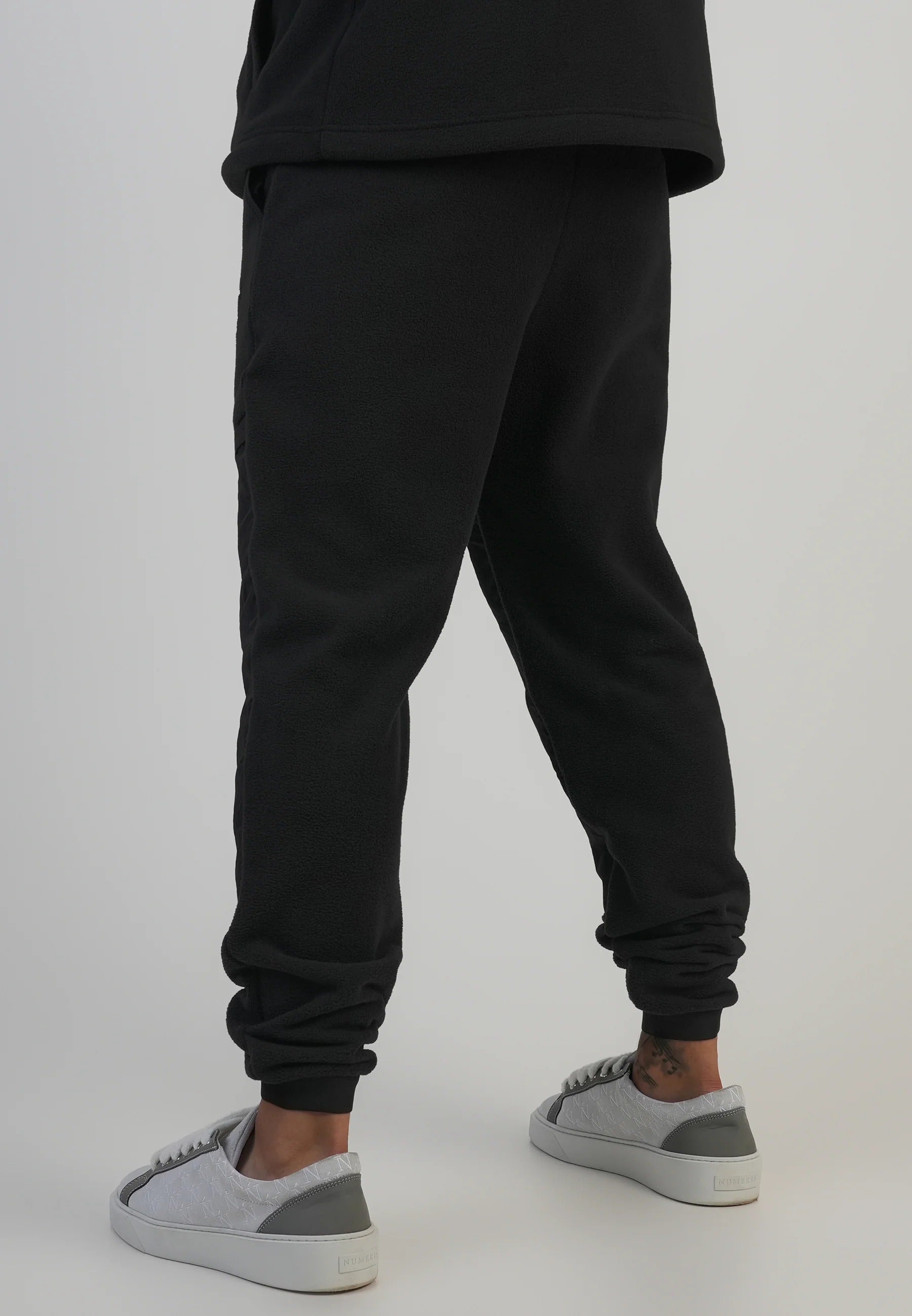 Polar Fleece Joggers in Black