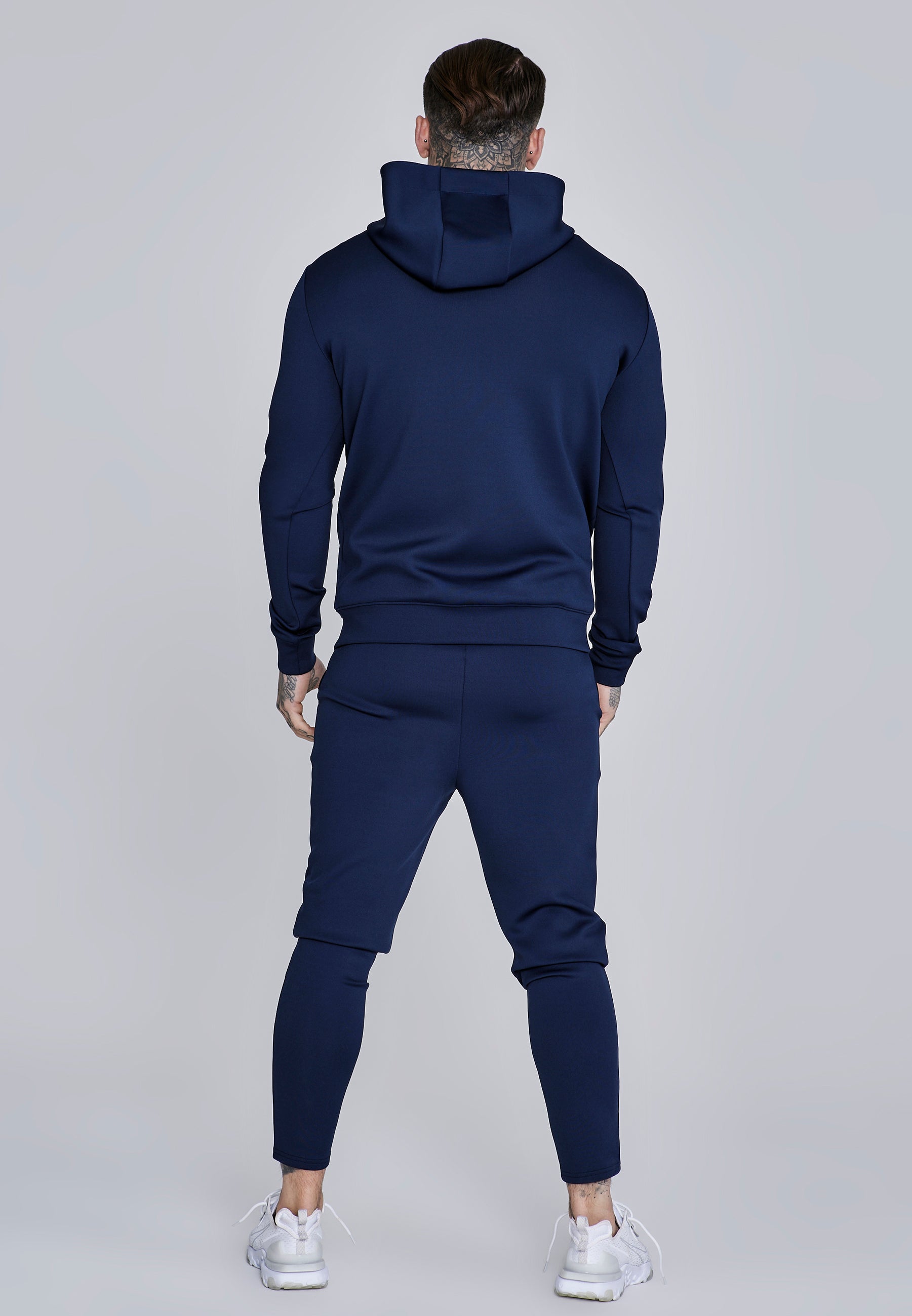 Essentials Poly Hoodie in Navy Hoodie SikSilk