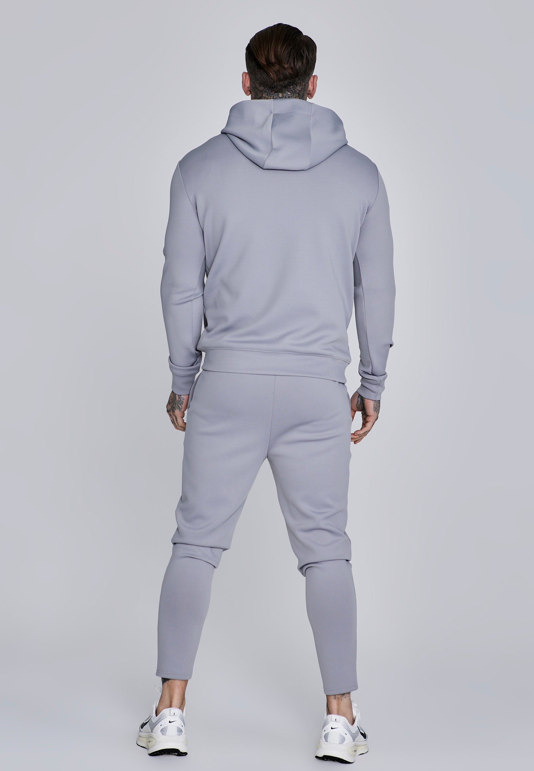 Essentials Poly Hoodie in Grey Hoodie SikSilk