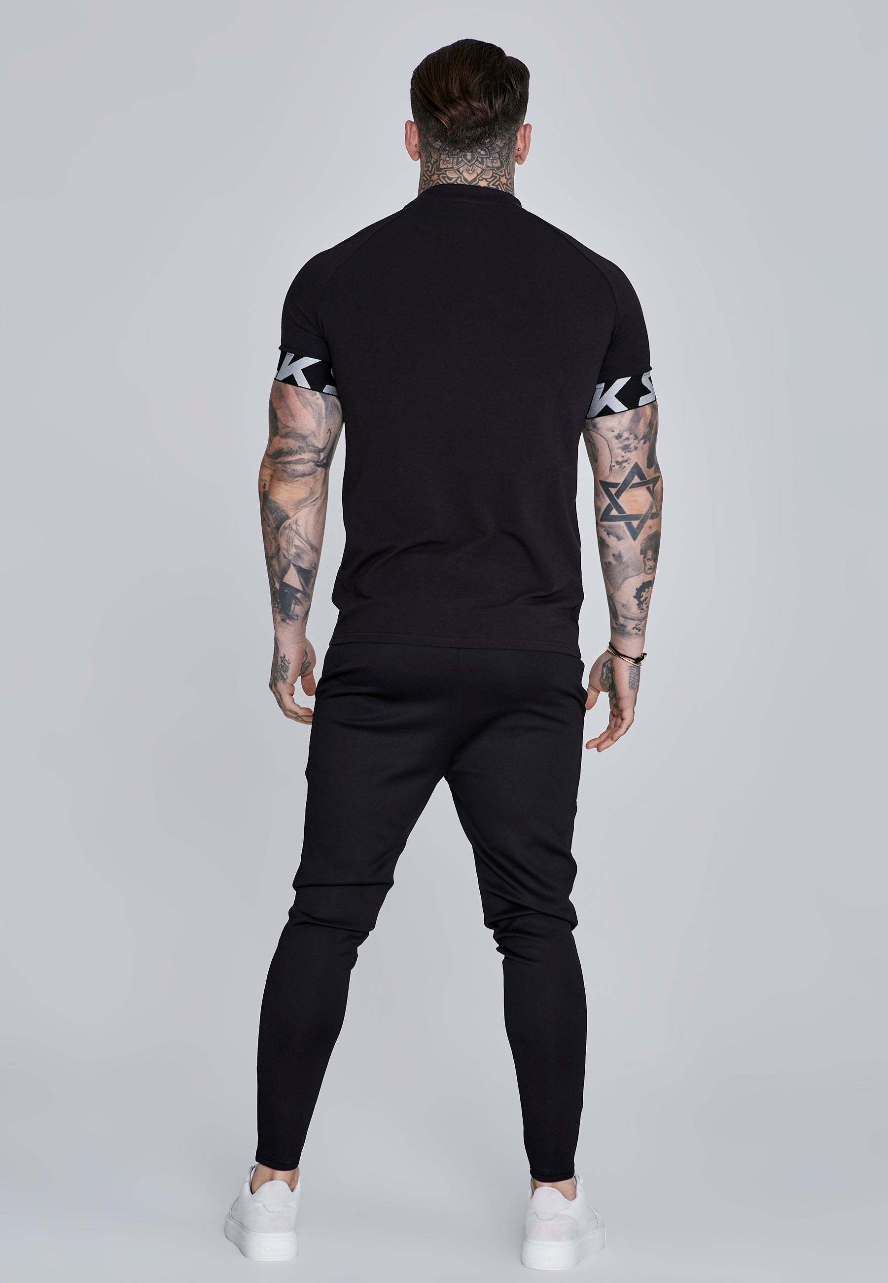 Essentials Poly Joggers in Black Pants SikSilk