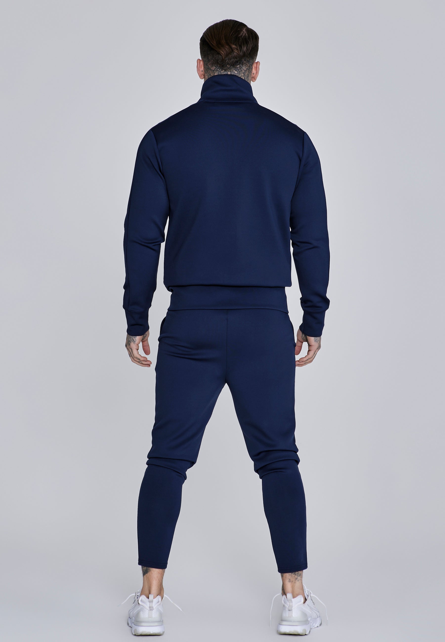 Essentials Poly Joggers in Navy Pants SikSilk