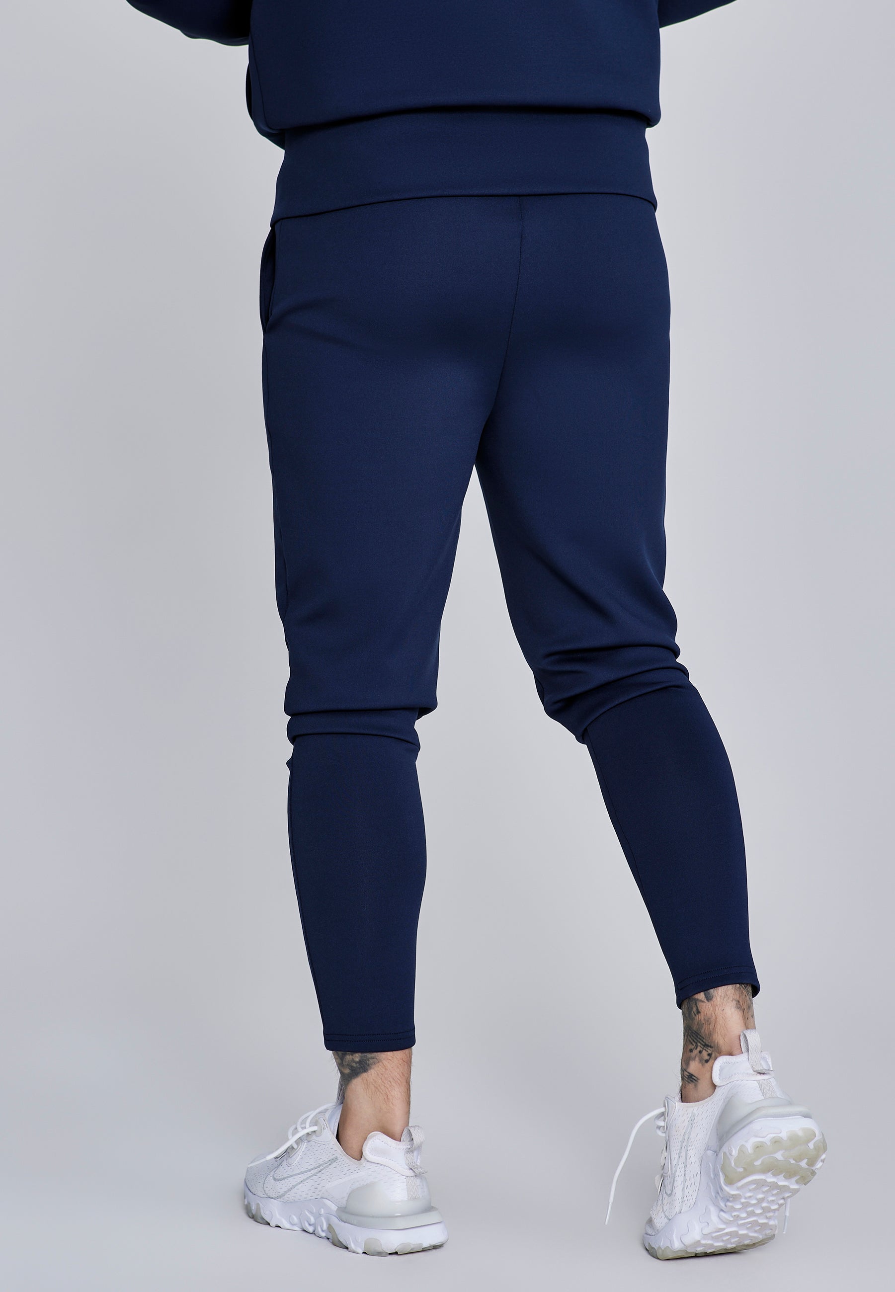 Essentials Poly Joggers in Navy Pants SikSilk