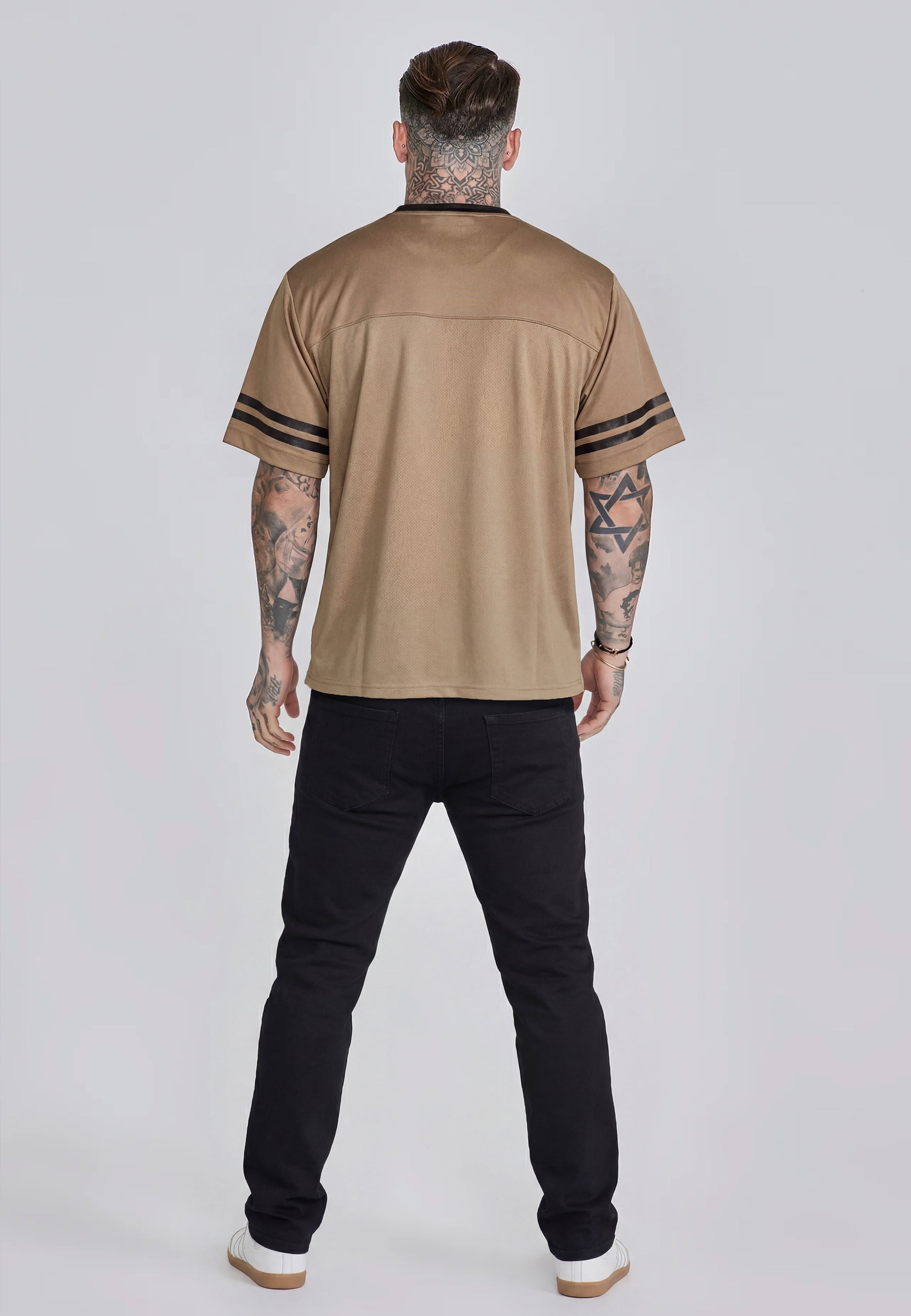Football T-shirt in beige