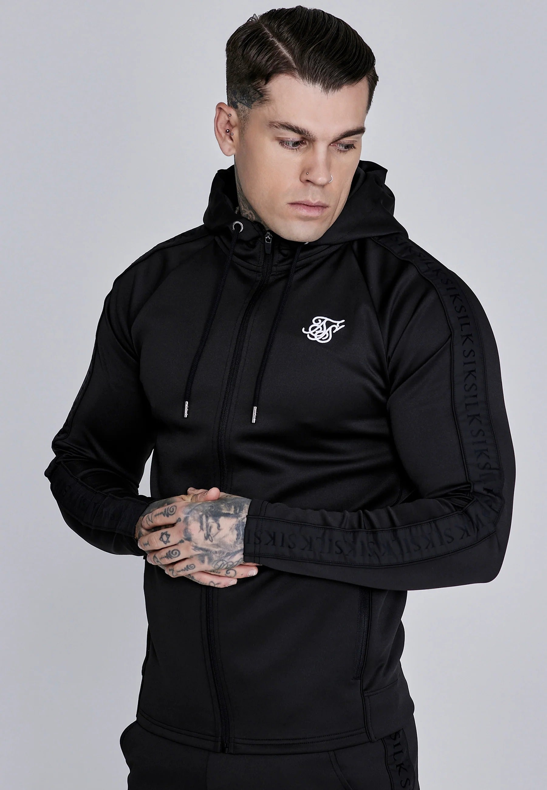 Hoodie And Joggers Set in Black