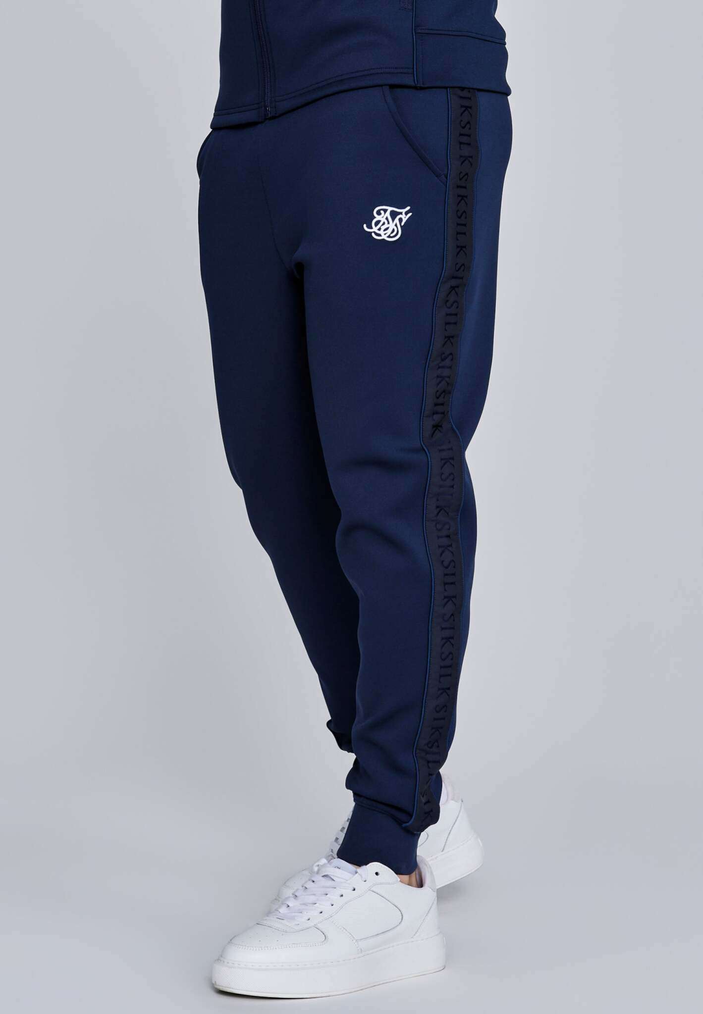 Hoodie And Joggers Set in Navy Sets SikSilk