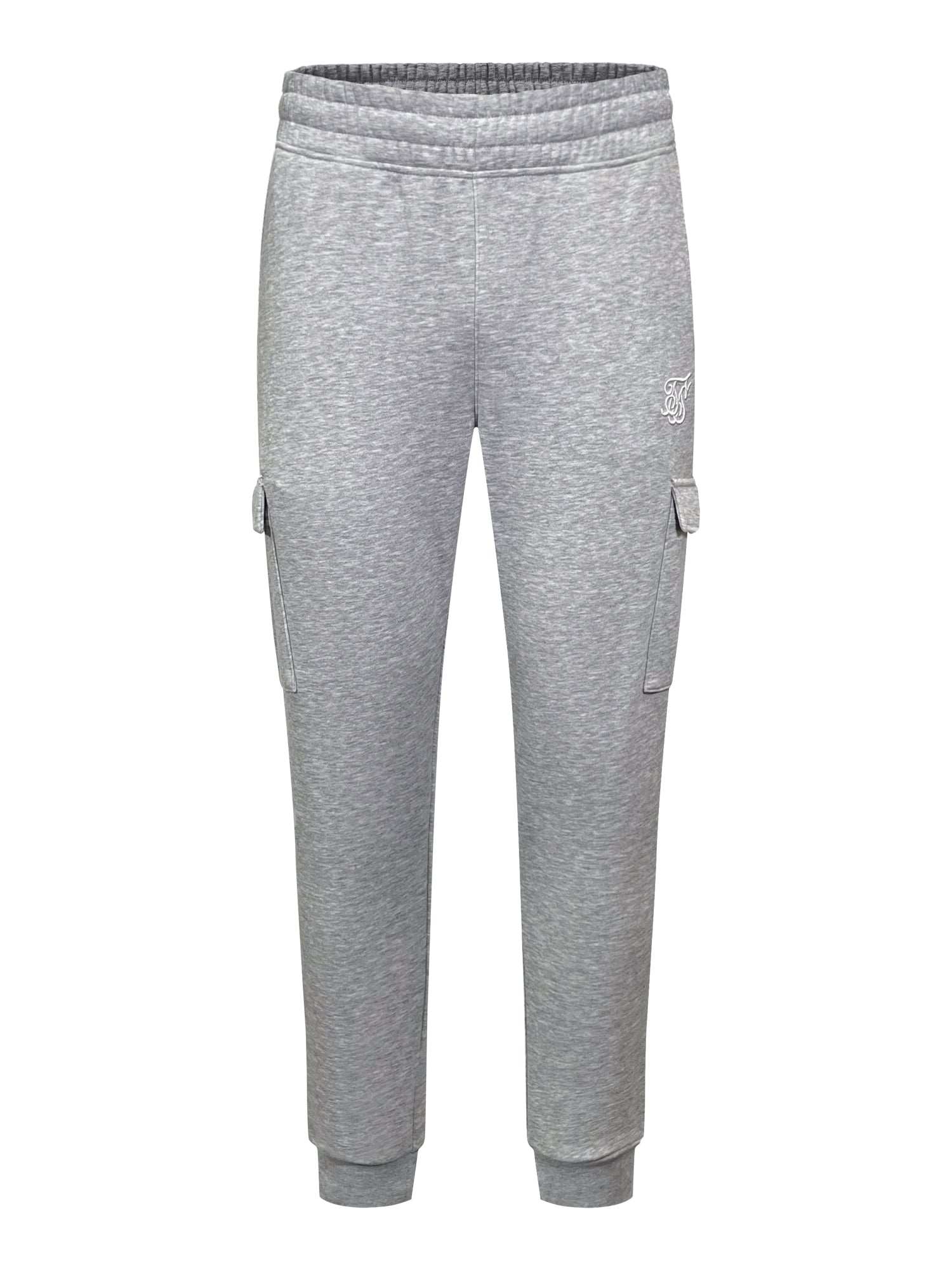 Essentials Cargo Joggers in Grey Marl Pants SikSilk