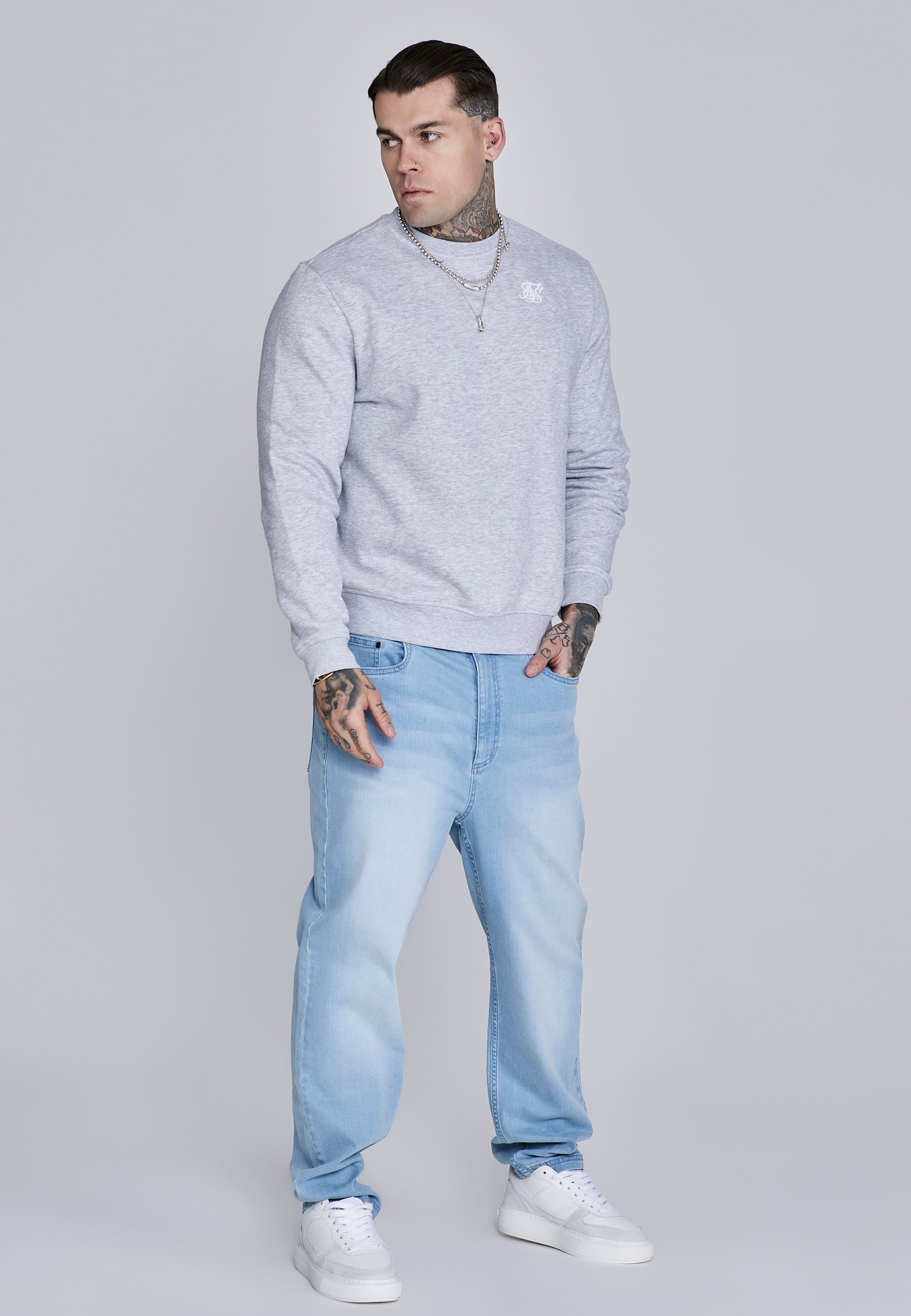 Essentials Sweater in Grey Marl