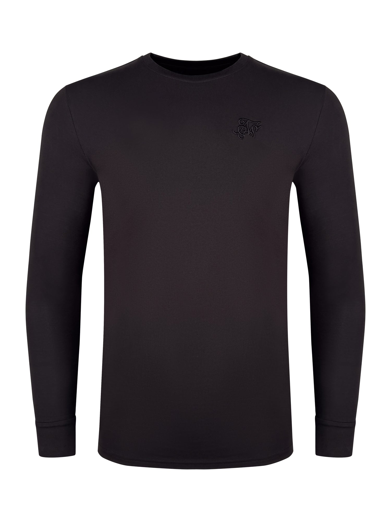 Long Sleeve T-Shirt in Black T-Shirts SikSilk