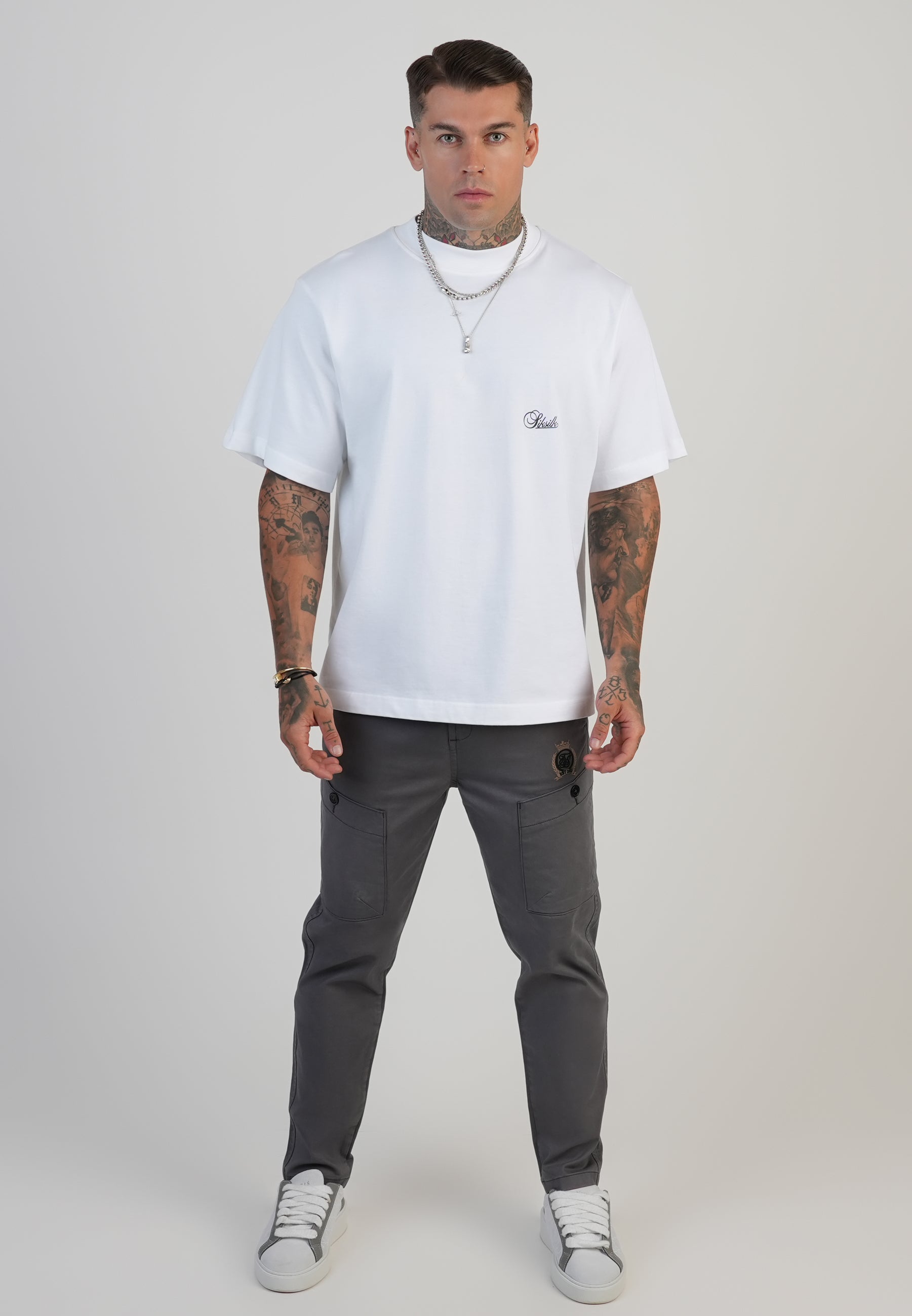 Smart Cargos in Grey Pants SikSilk