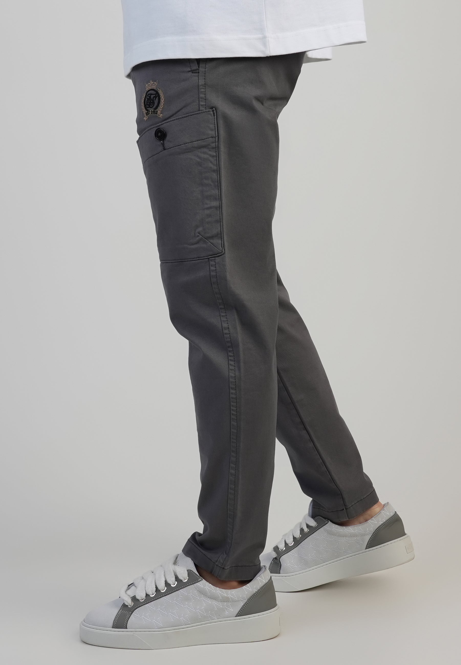 Smart Cargos in Grey Pants SikSilk