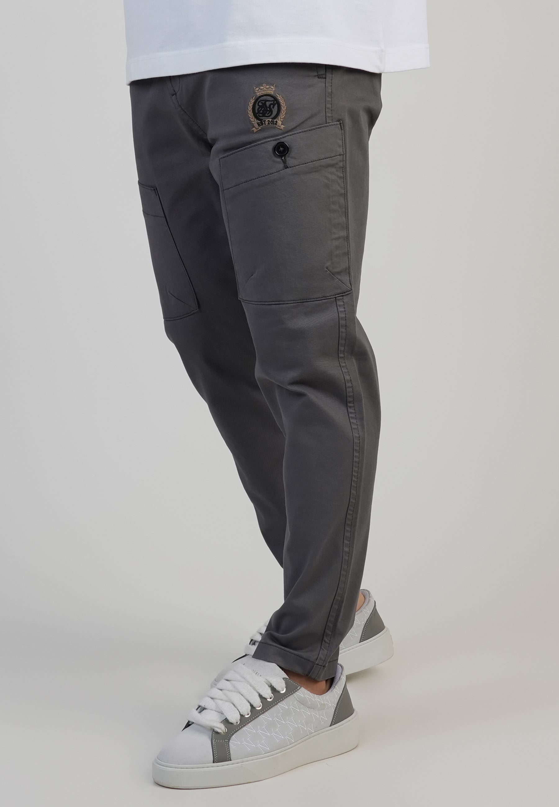 Smart Cargos in Grey Pants SikSilk