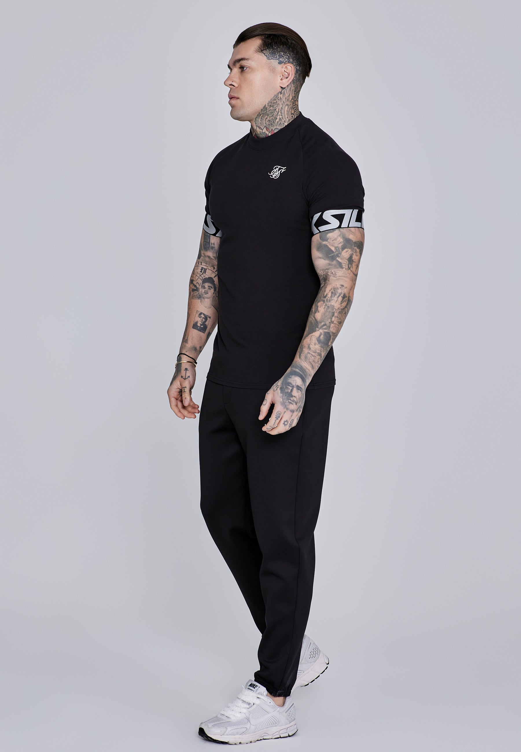 Tech T-Shirt in Black T-Shirts SikSilk