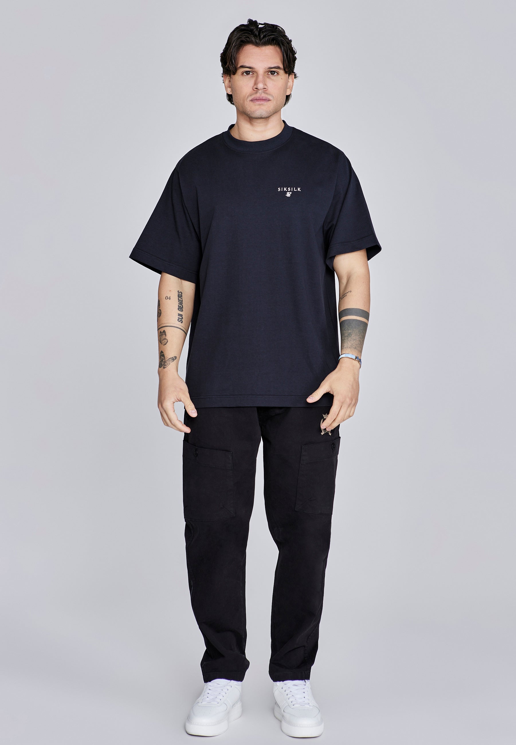 Oversized T-Shirt in Black T-Shirts SikSilk