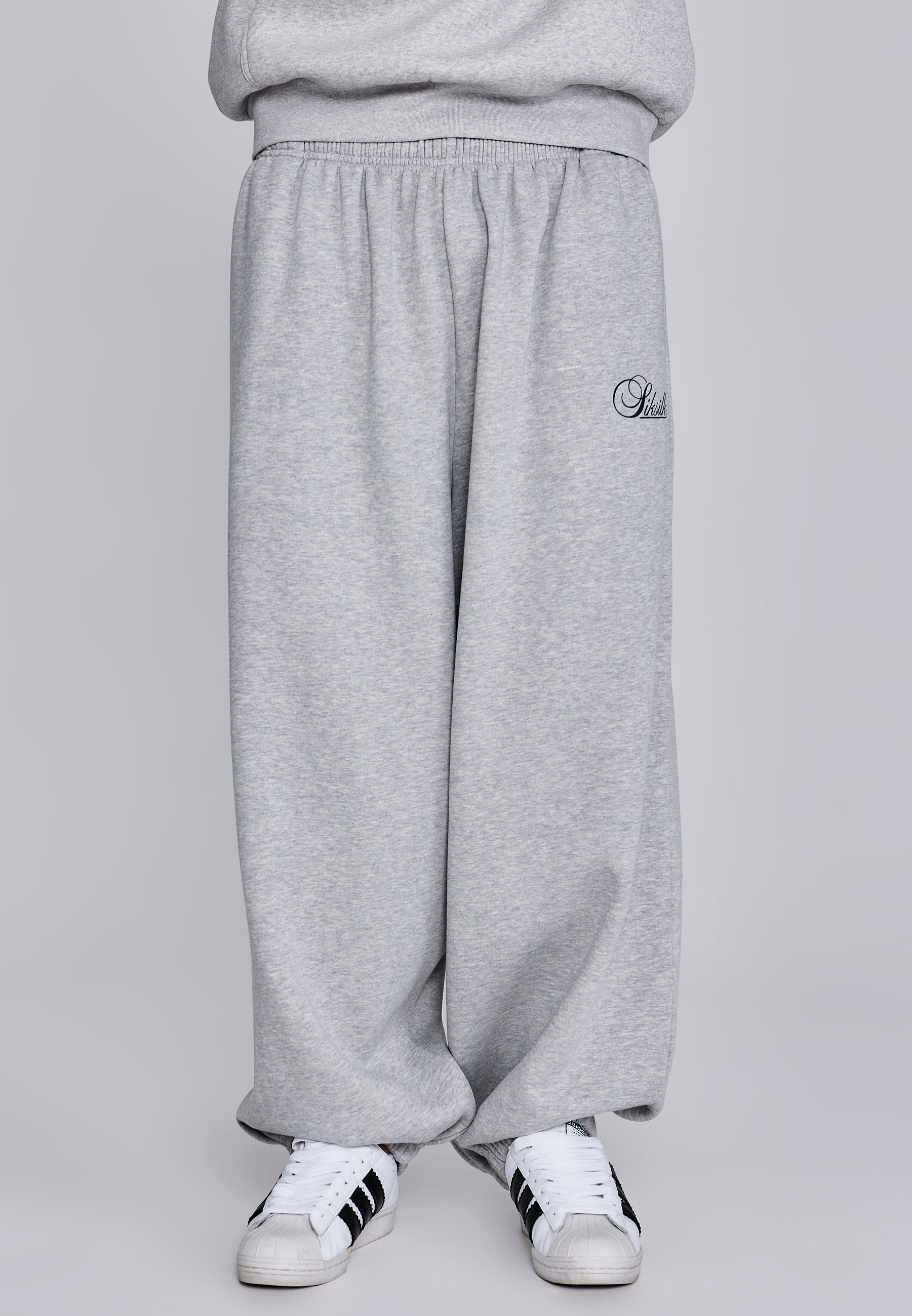 Essentials Joggers in Grey Marl Pants SikSilk