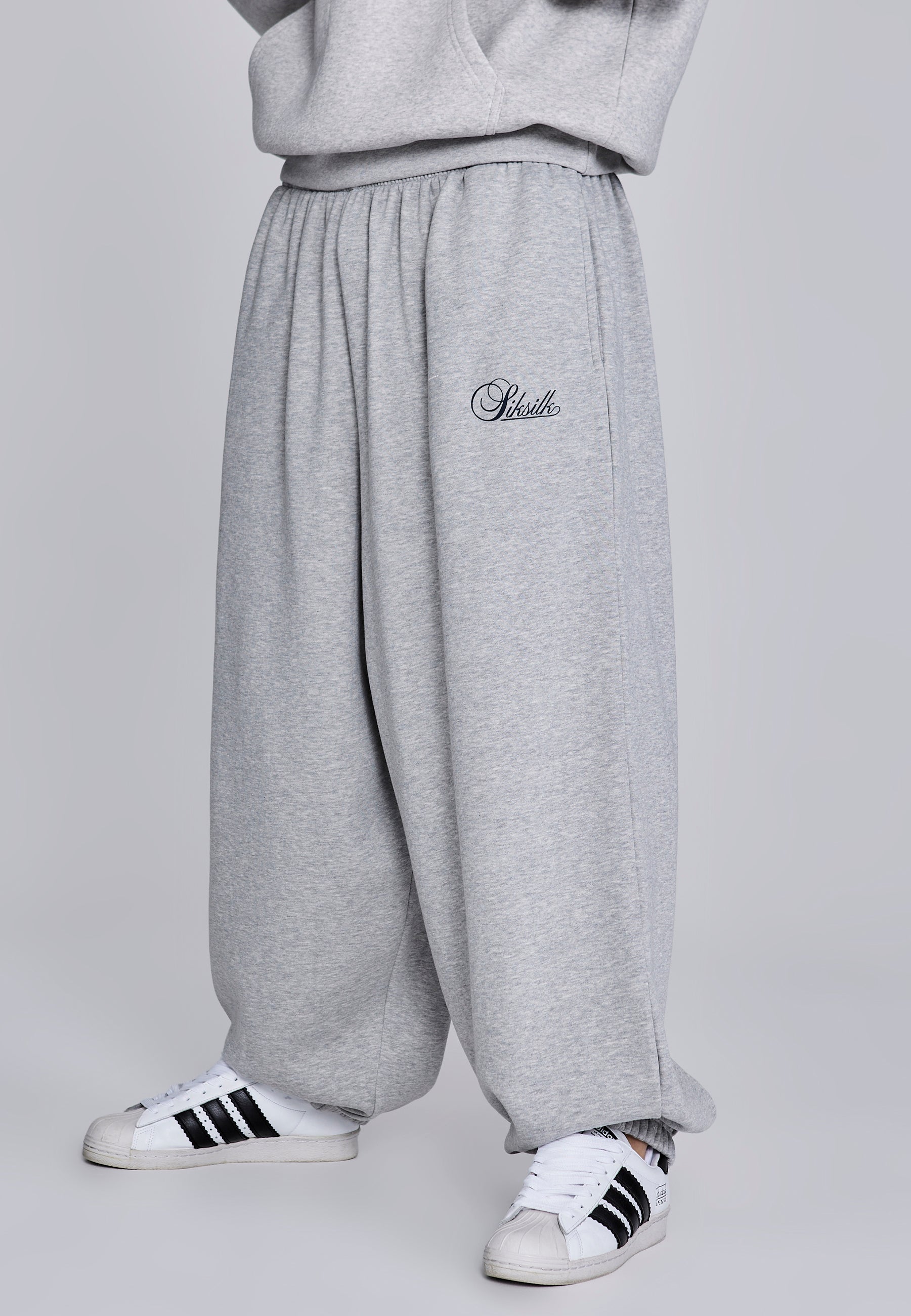 Essentials Joggers in Grey Marl Pants SikSilk