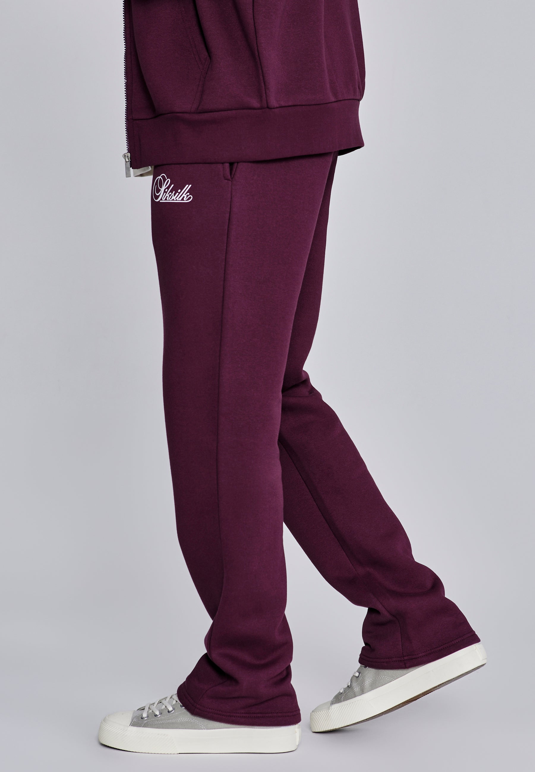 Essentials Track Pants in Burgundy Pants SikSilk