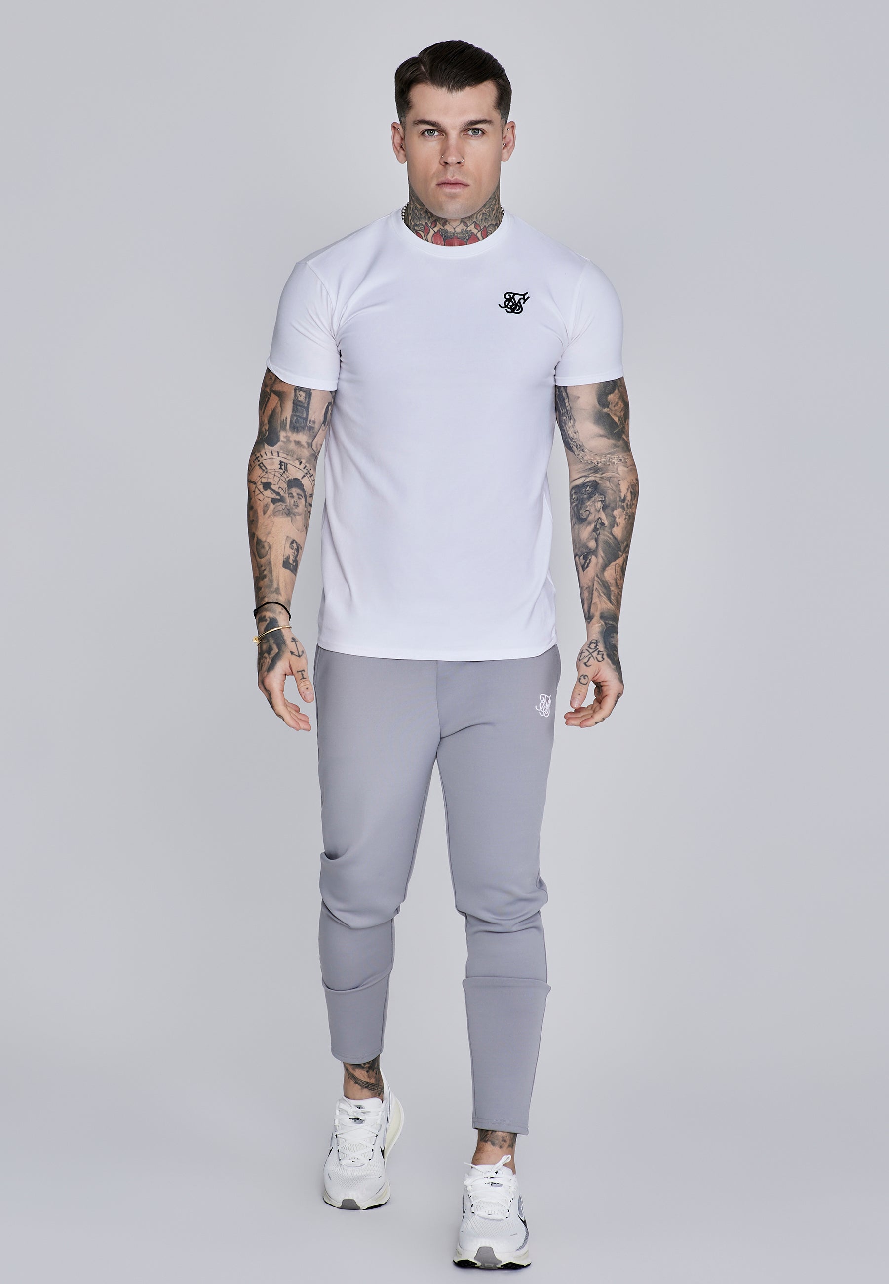 Essentials T-Shirt in White T-Shirts SikSilk