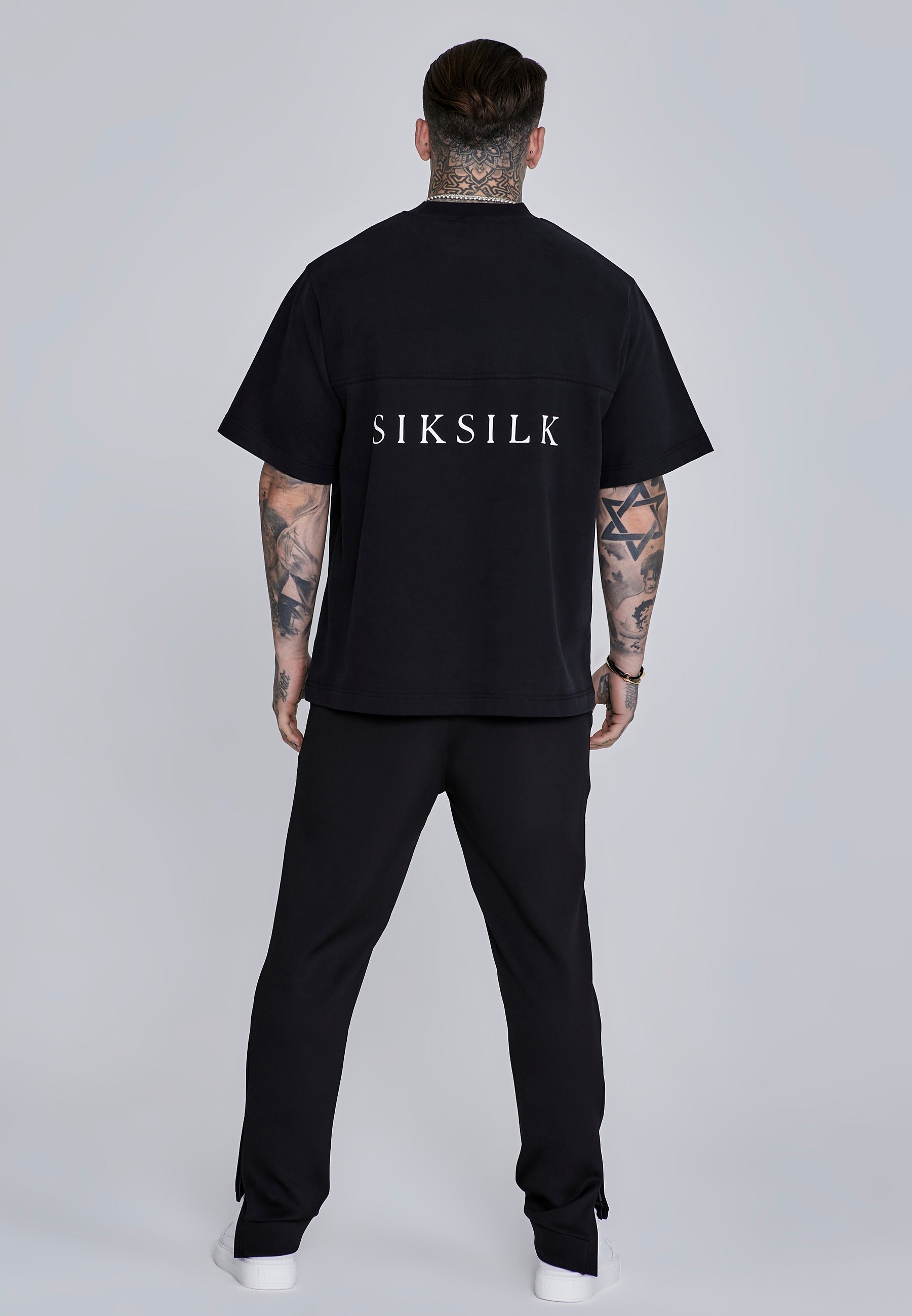 Essentials Poly Joggers in Black Pants SikSilk