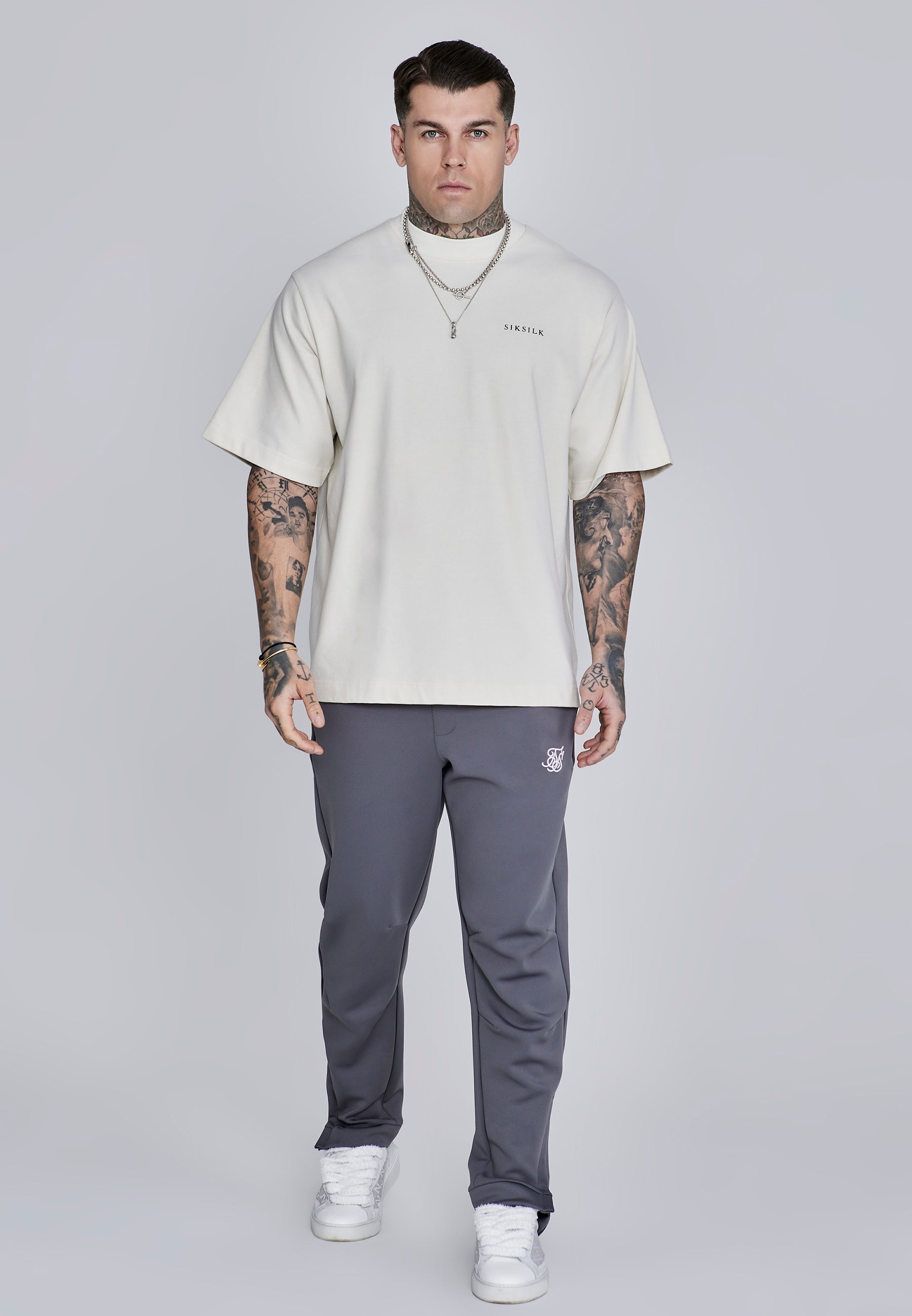 Essentials Poly Joggers in Dark Grey Pants SikSilk
