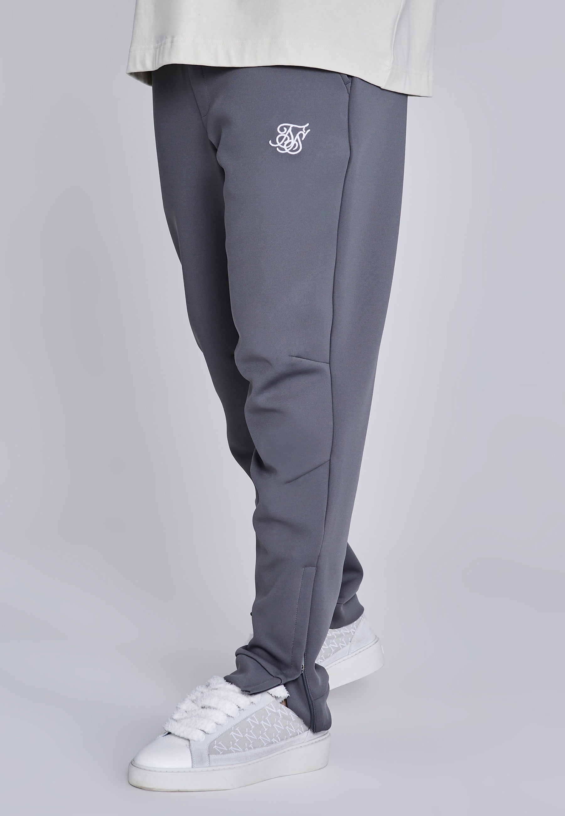 Essentials Poly Joggers in Dark Grey Pants SikSilk