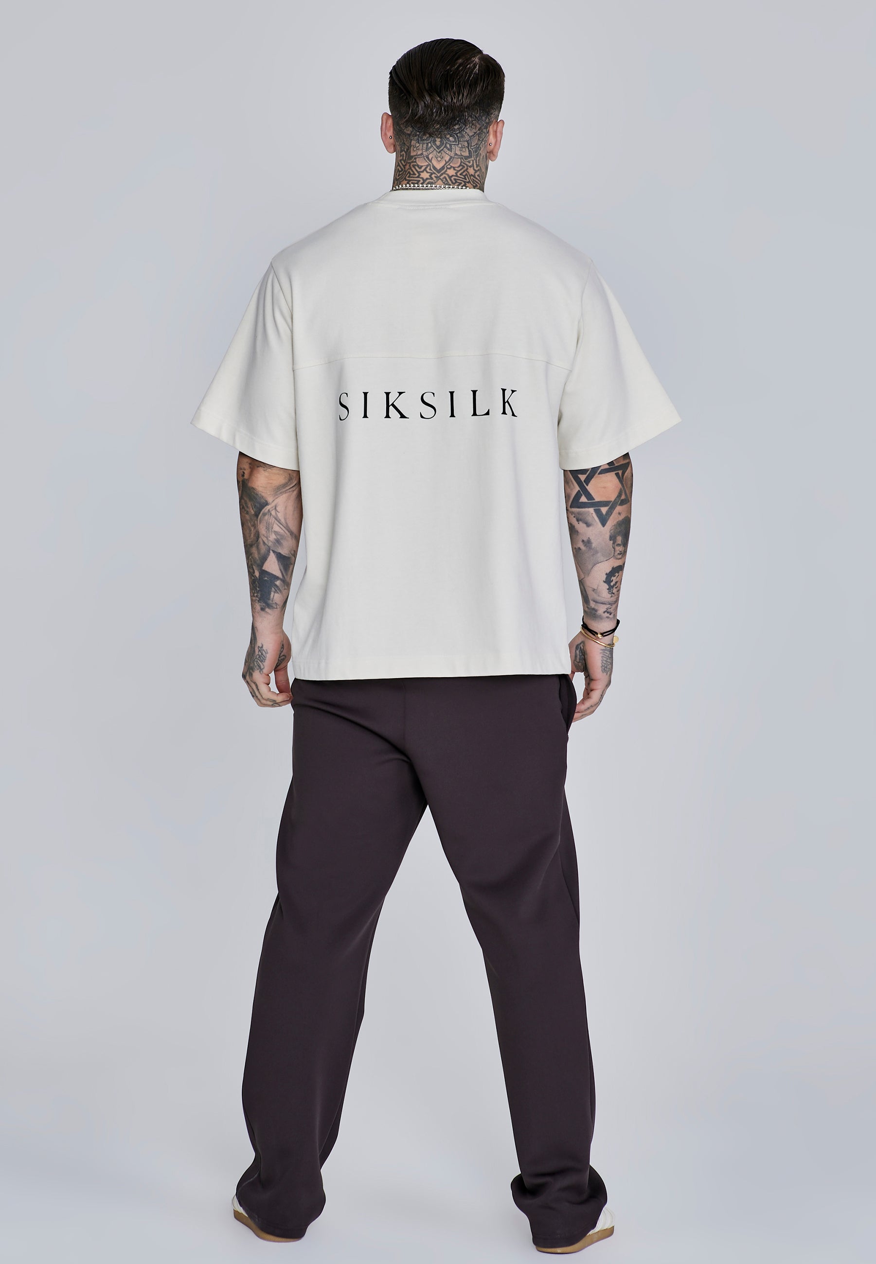 Essentials Poly Track Pants in Brown Pants SikSilk
