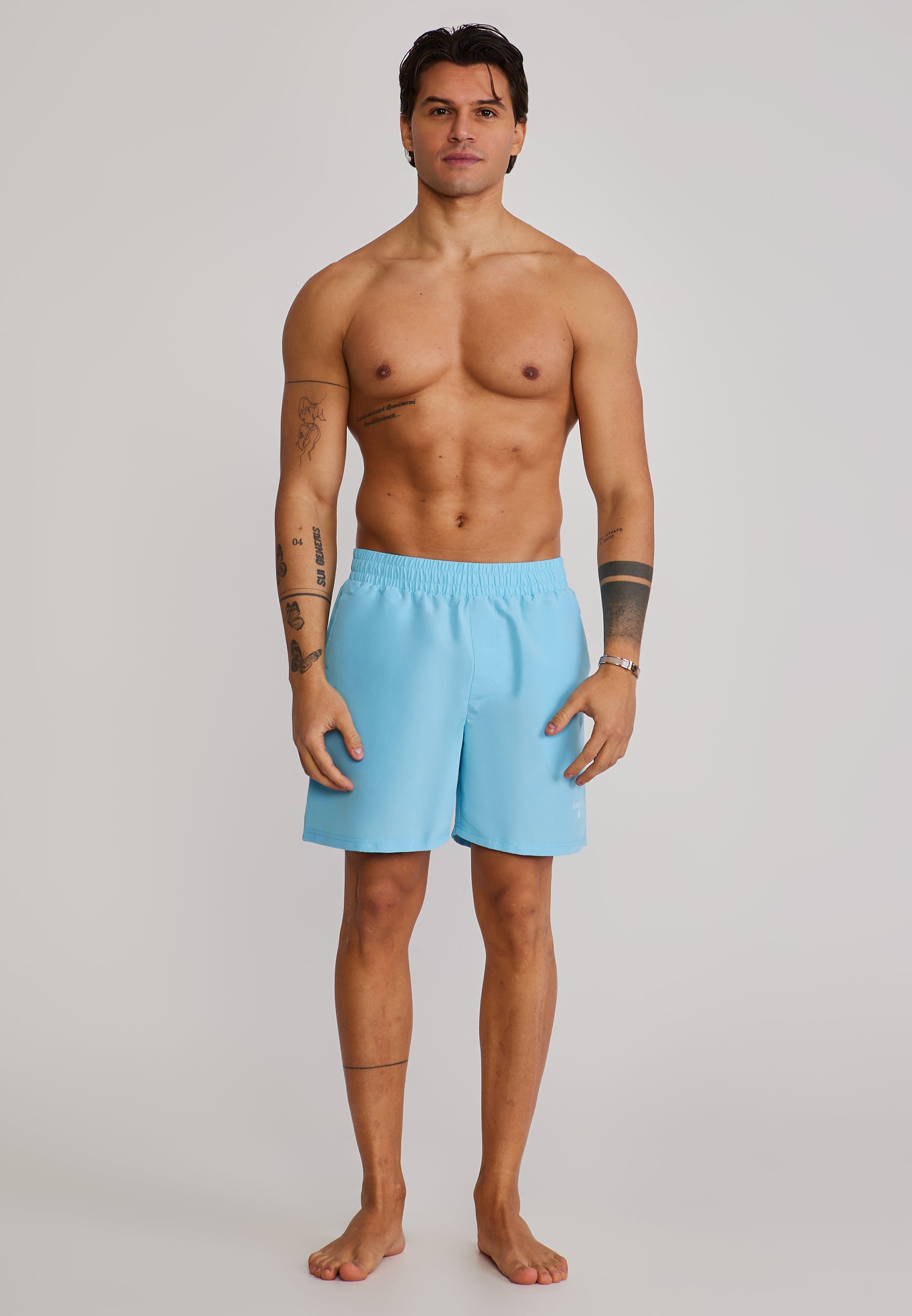 Swim shorts in blue Swim trunks SikSilk