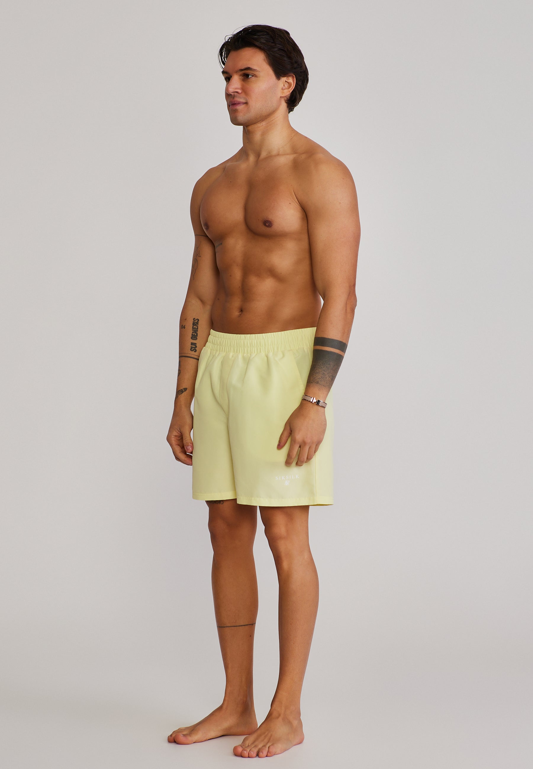 Swim shorts in yellow Swim trunks SikSilk