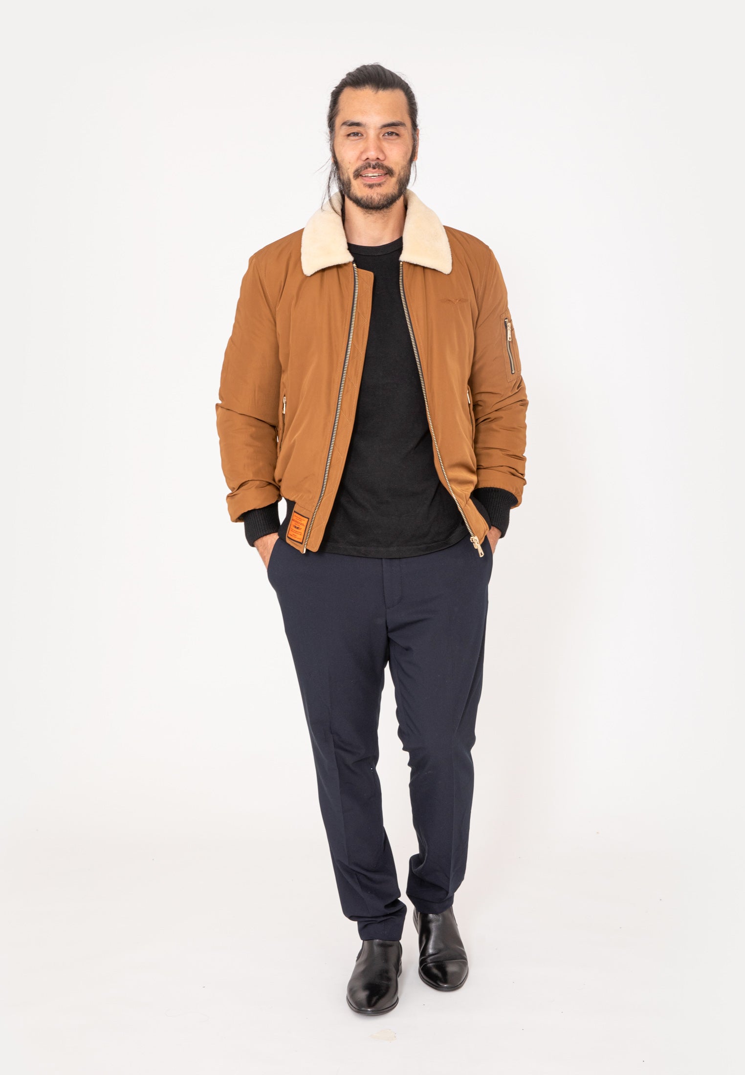 Versmold M bomber jacket in camel jackets Bombers Original
