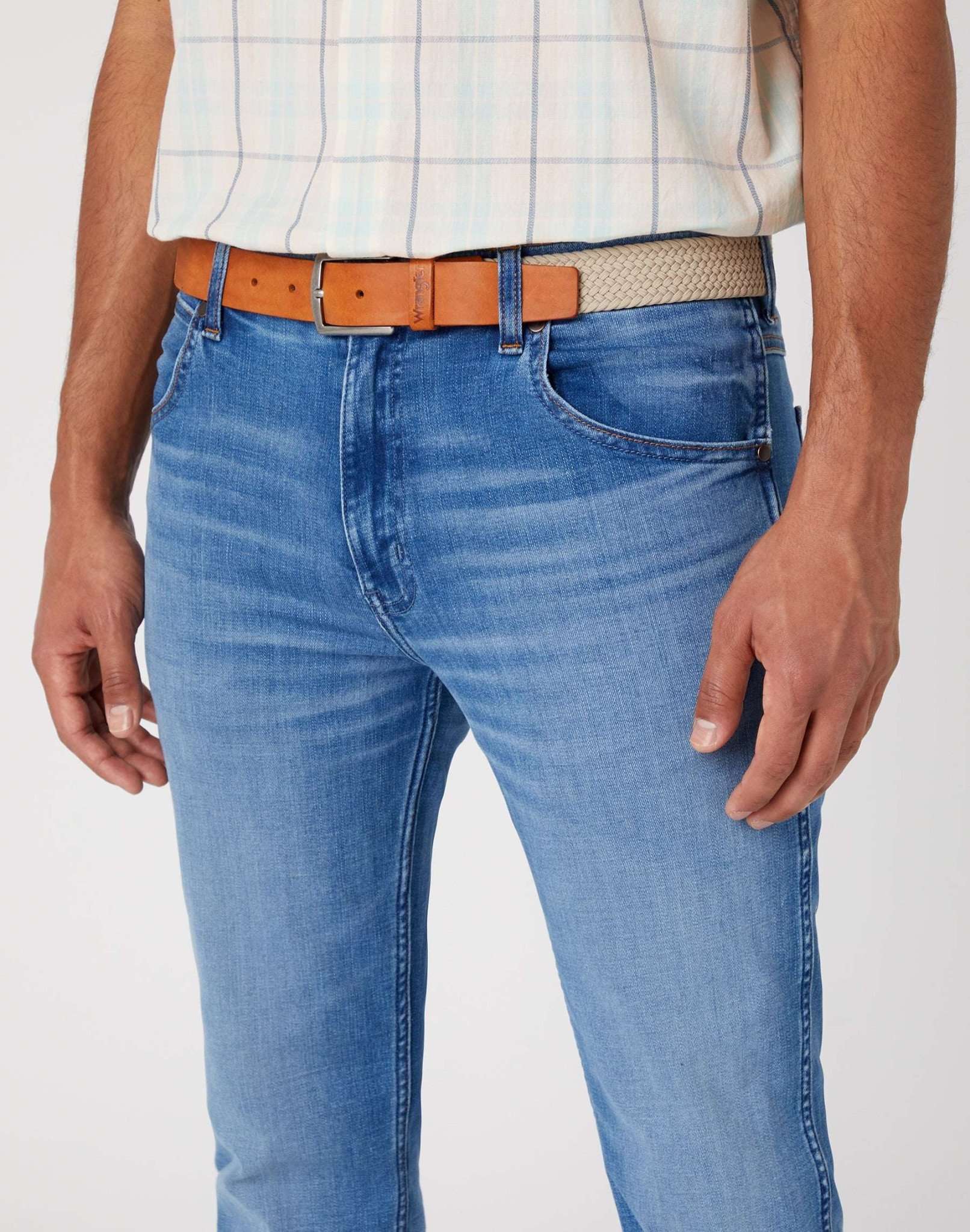 Webbing Belt in Peyote Beige Belt Wrangler
