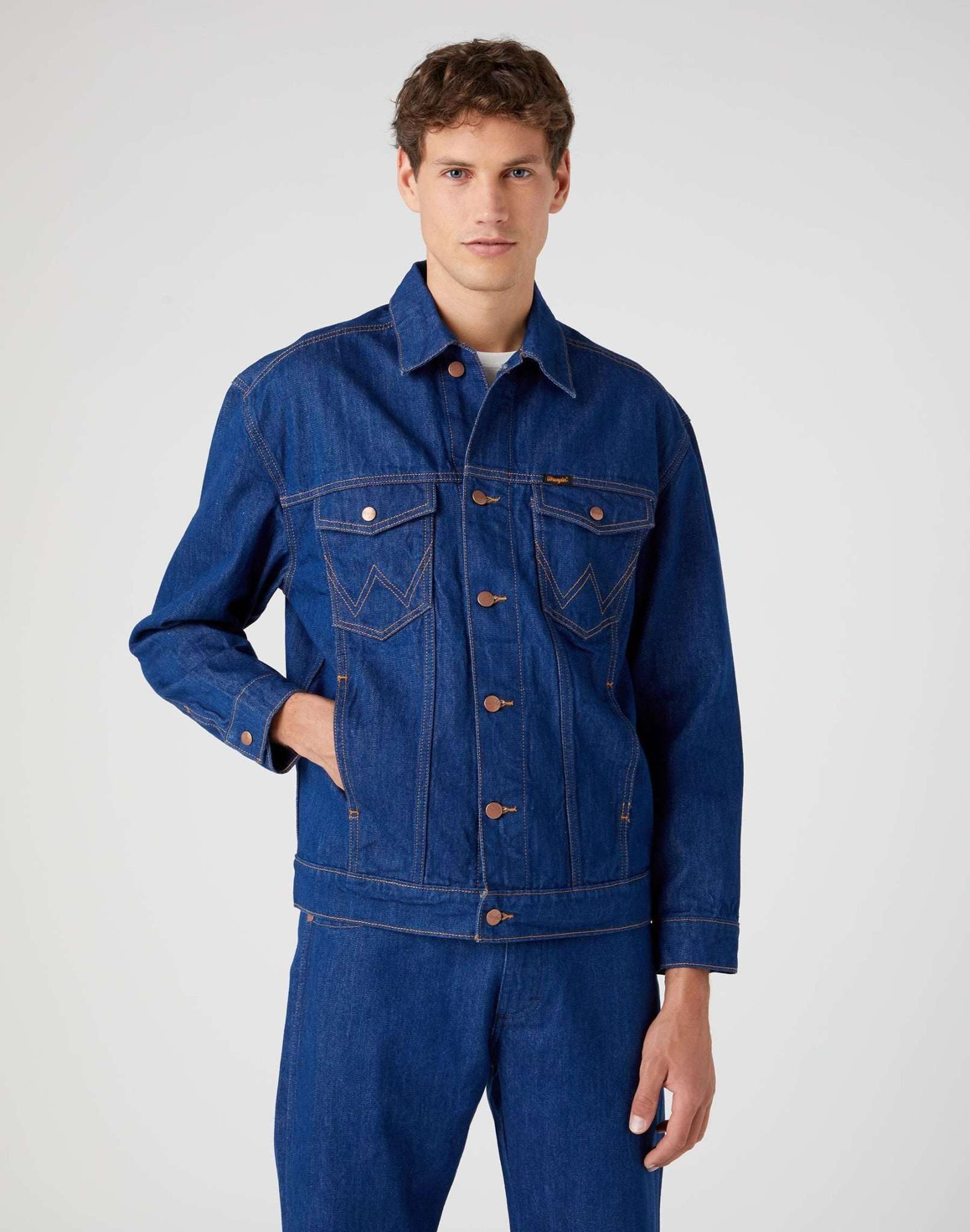 Anti Fit Jacket in Wrangler Blue Jackets Wrangler