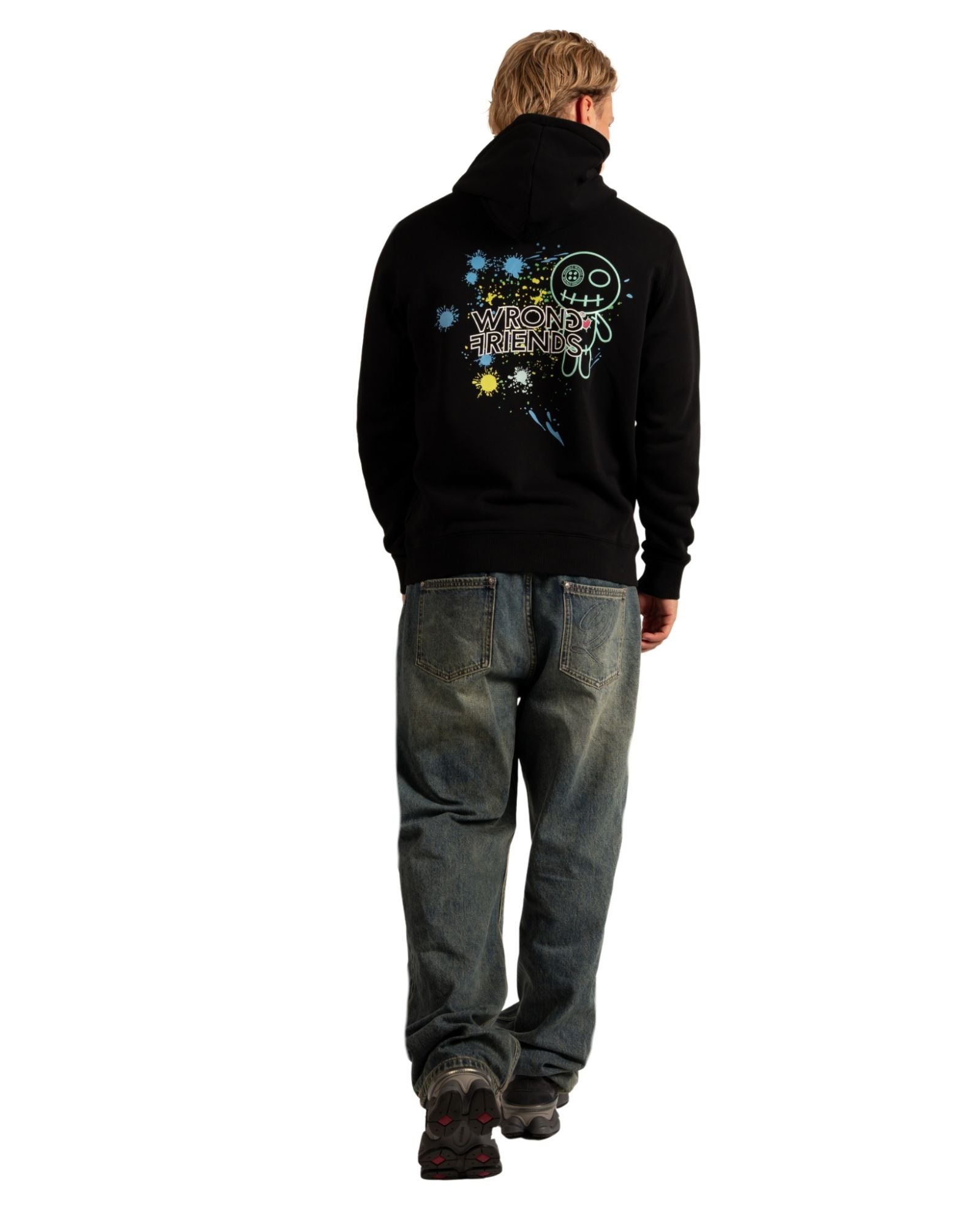 Hays Hoodie in Black Hoodie Wrong Friends