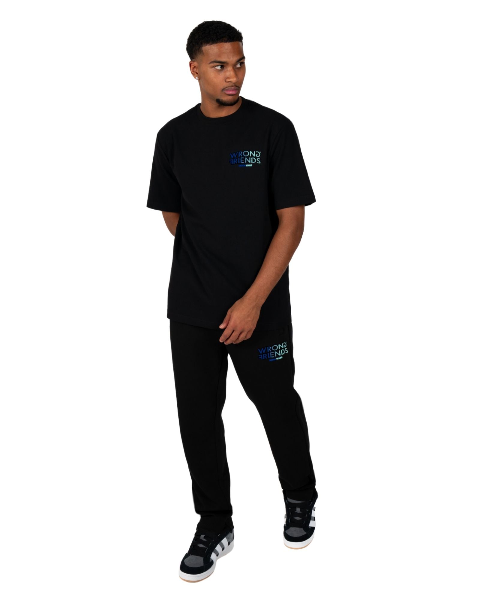 Simi Valley T-shirt in Black/Blue T-shirts Wrong Friends