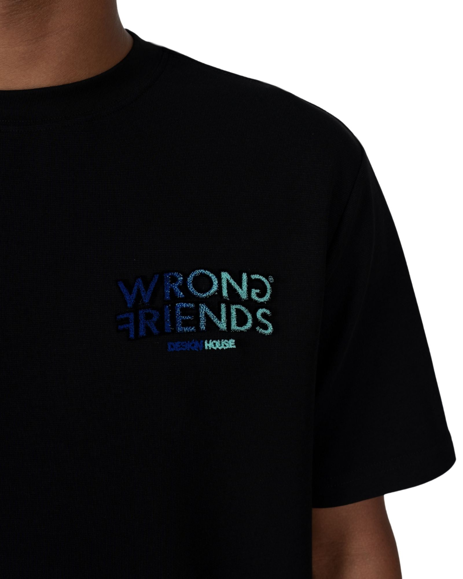Simi Valley T-shirt in Black/Blue T-shirts Wrong Friends