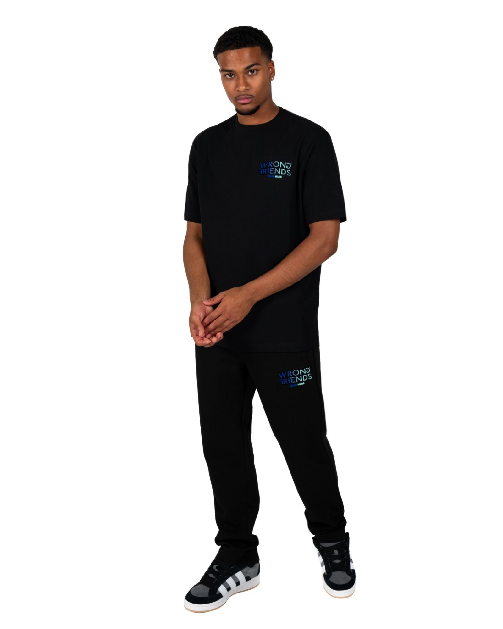 Simi Valley T-shirt in Black/Blue T-shirts Wrong Friends